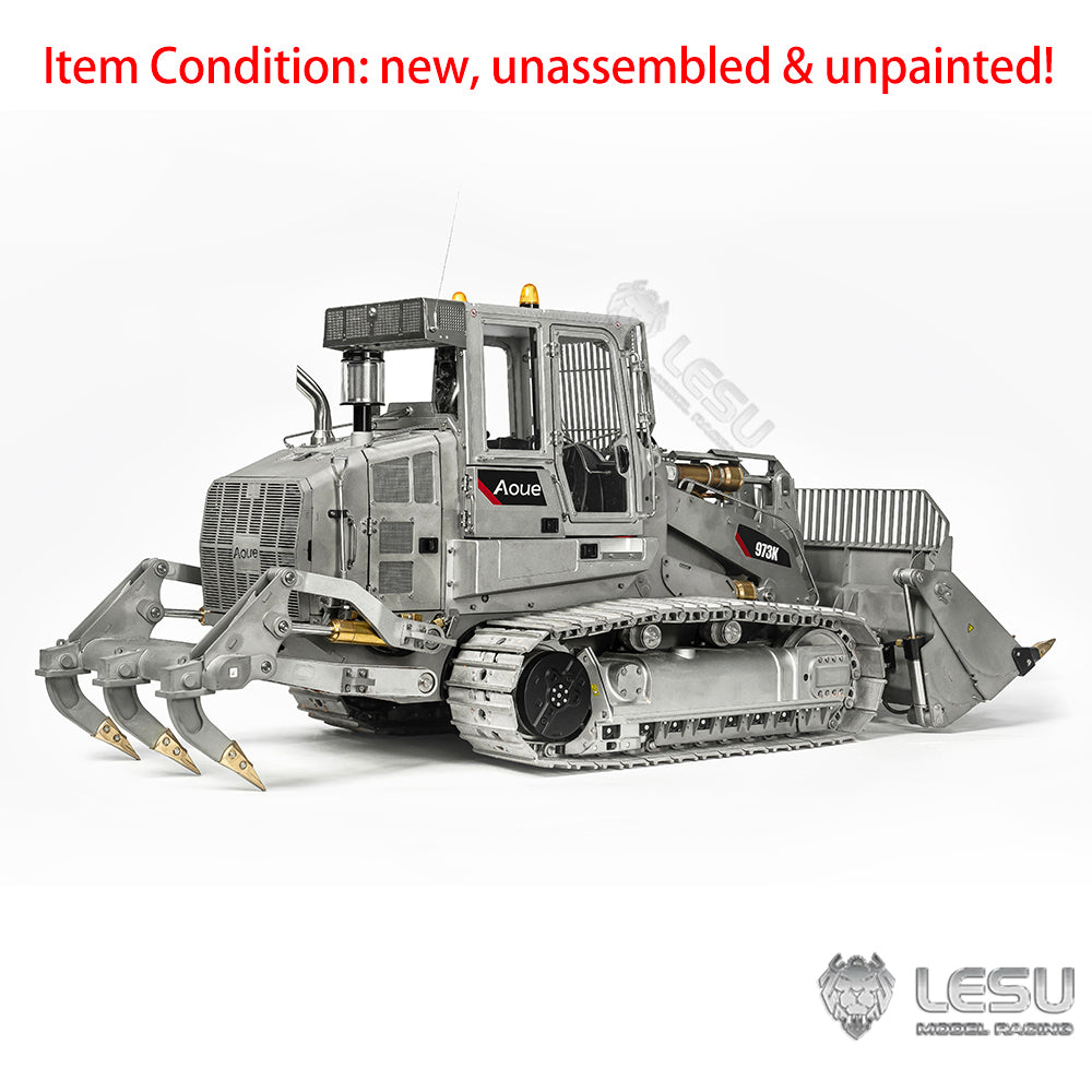 LESU 1:14 Scale 973K Hydraulic RC Loader Tracked Radio Control Car - Upgrade Version with Light & Sound System, ESC & Servo Motor (Kit/PNP/RTR Options) - Perfect for Construction Site Play, RC Hobbyists & Collectors