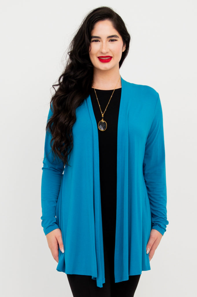 Chopra Jacket for Men & Women - Lightweight Bamboo Fabric with Wave Design - Perfect for Yoga, Travel & Outdoor Activities