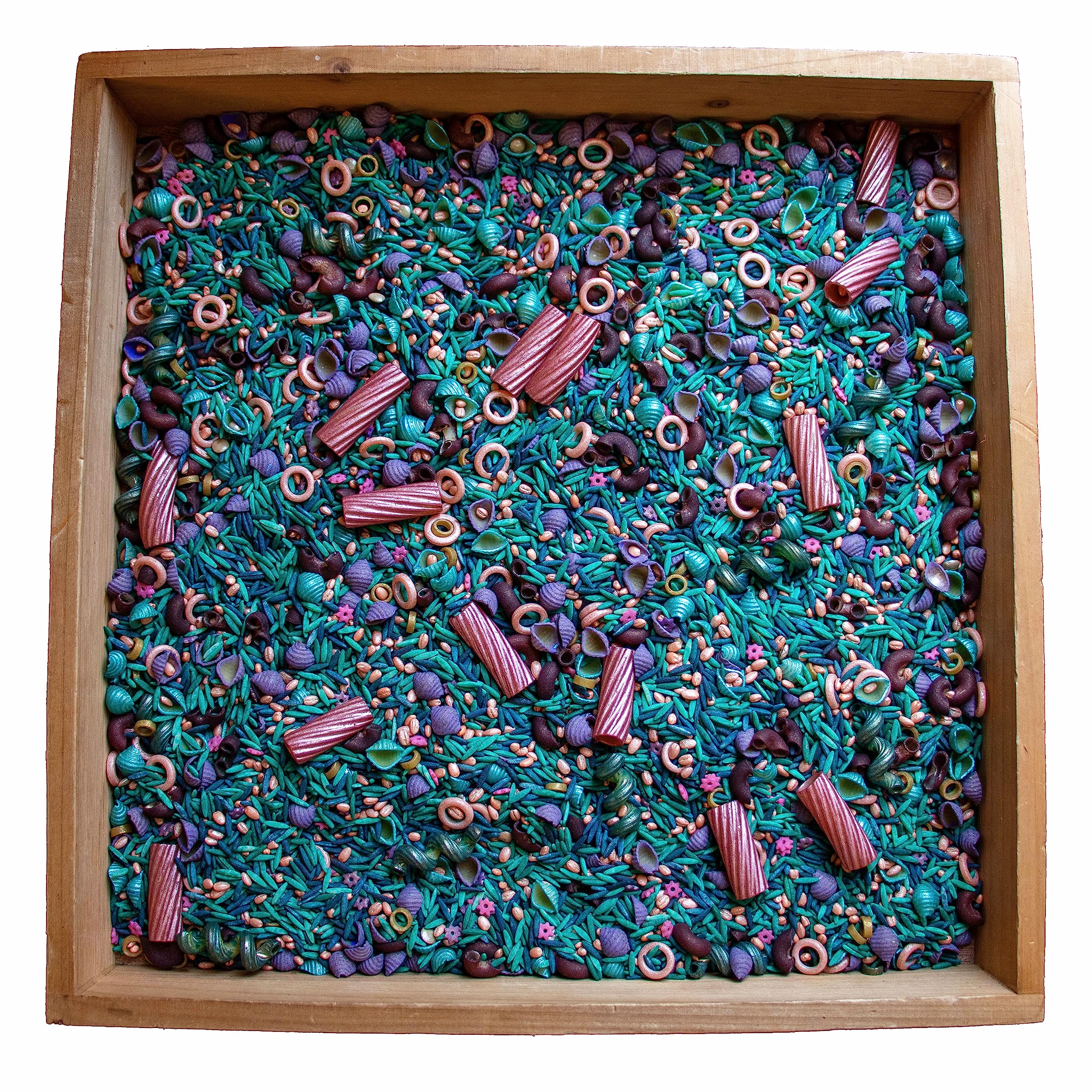 Colored Rice Sensory Bin Filler - 10 Cups of Open Ended Play Rice for Kids | Sensory Play, Arts & Crafts, Toddler Activities | Perfect for Sensory Bins, Mermaid Themes & Early Learning