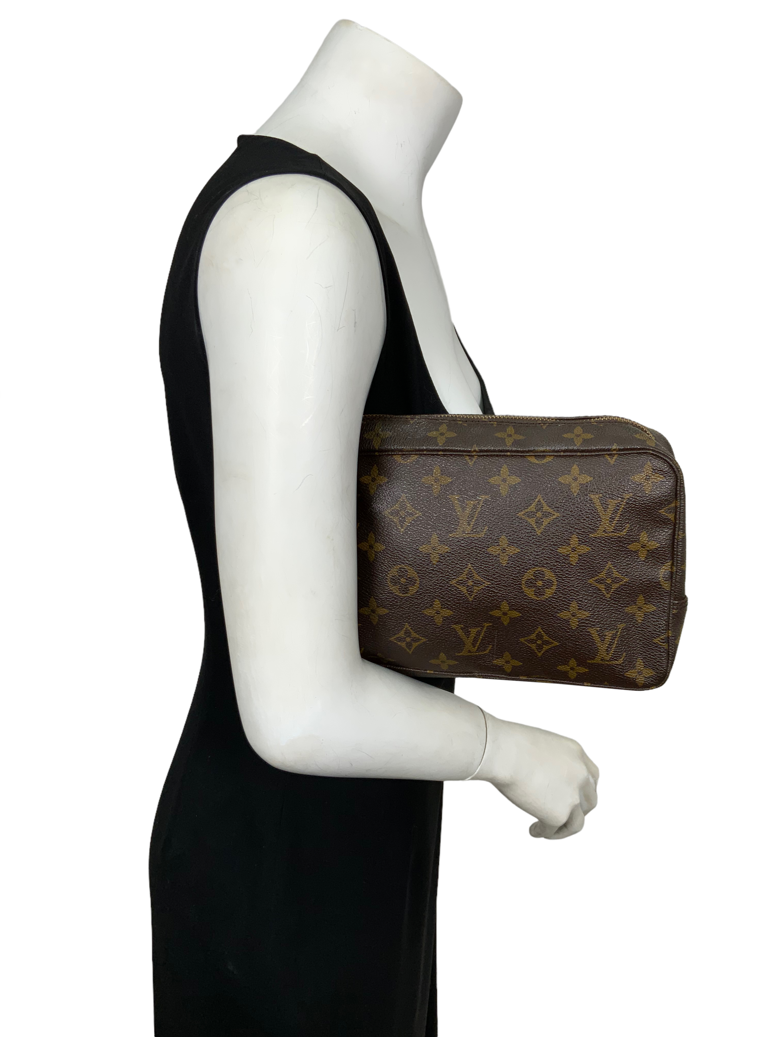 Authentic LOUIS VUITTON Vintage Monogram Canvas Trousse Toiletry Pouch 26 - Luxury Travel Cosmetic Bag for Women, Perfect for Makeup Organizer & Weekend Getaways