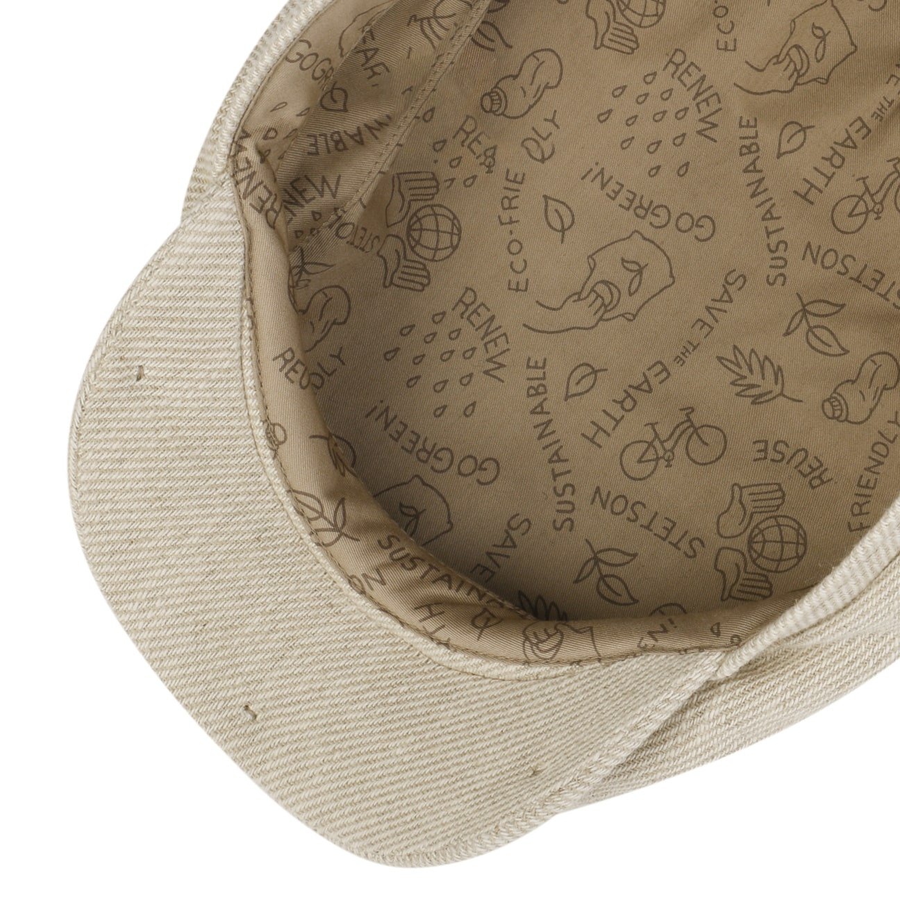 Stetson Sustainable Heavy Twill Flat Cap - Eco-Friendly Men's Hat for Outdoor Activities, Travel & Casual Wear