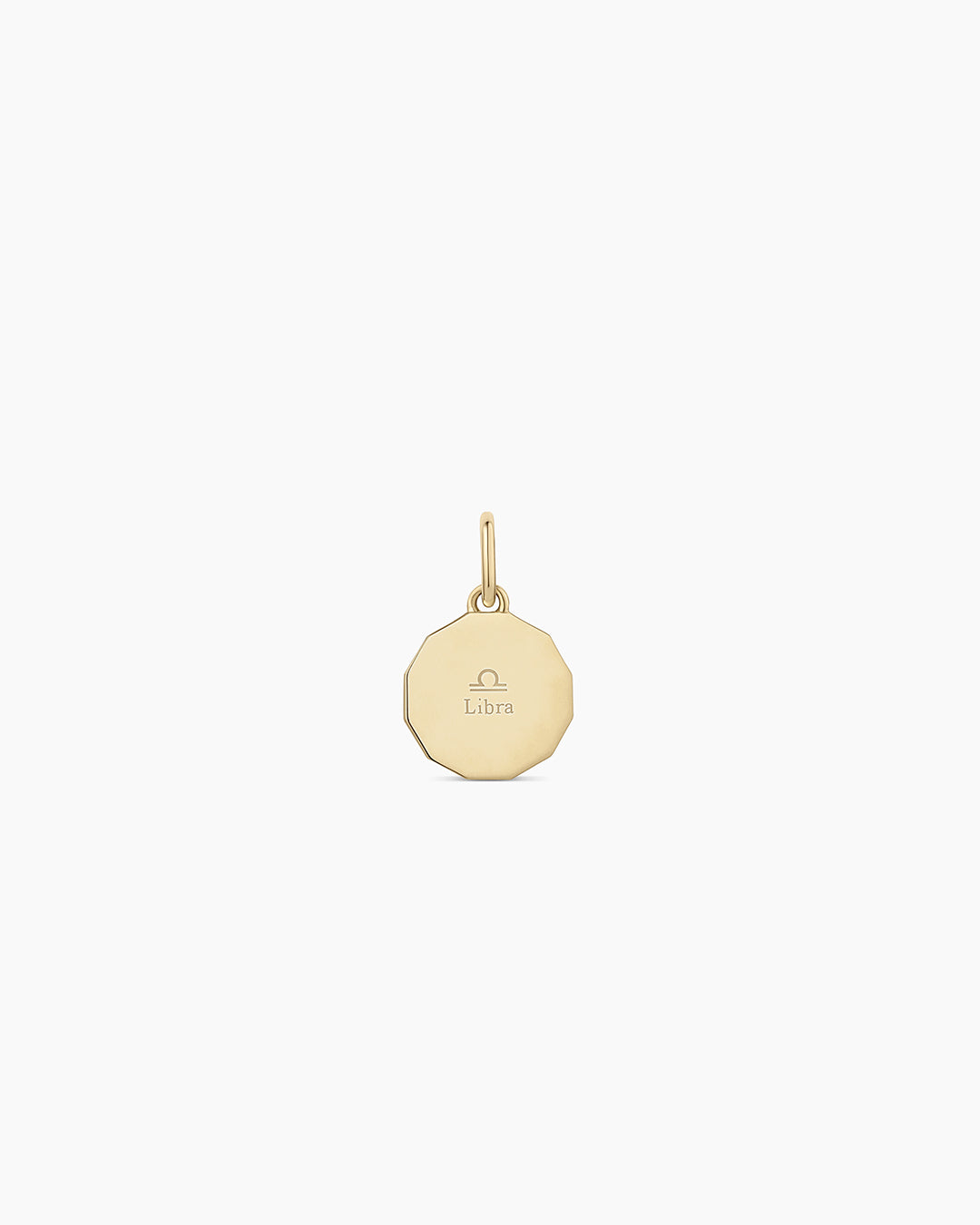 12 Zodiac Diamond Coin Charm Pendant Necklace - Perfect for Birthdays, Gifts & Astrology Jewelry Collections