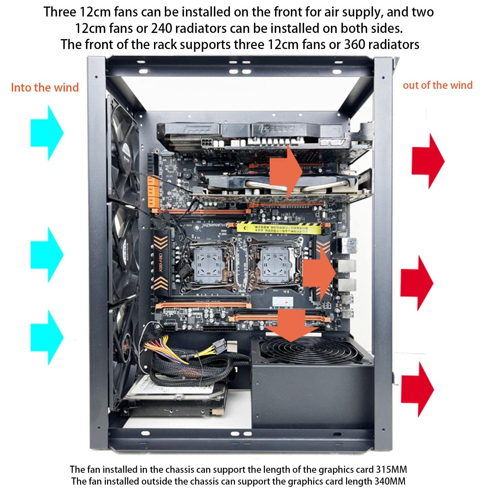 Compact PC Case - Mini ITX Computer Housing Case for Gaming & Office Desktops | Durable & Lightweight Chassis for Home & Workstation Use