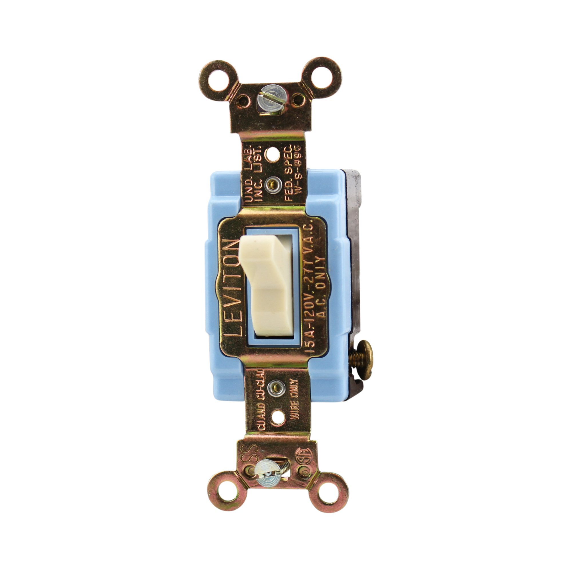 Leviton 3-Way Toggle Switch (Pack of 10) - 1203-2I White | Electrical Light Switch for Home, Office & Commercial Use | Easy Installation & Durable Design