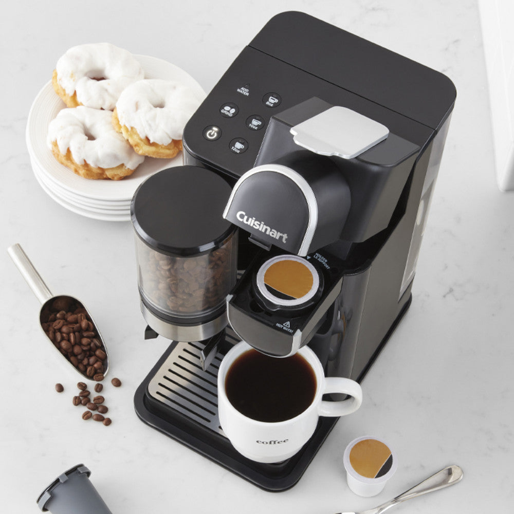 CUISINART DGB-2C Grind & Brew Single Serve Coffee Maker - Freshly Ground Coffee for Home, Office & Travel - Compact & Easy to Use