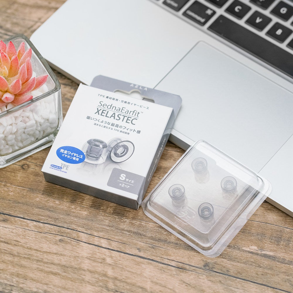 AZLA SednaEarfit XELASTEC Premium Eartips for 4-6.5mm Nozzle - Perfect Noise Isolation for AirPods Pro, Galaxy Buds & Wireless Earbuds - Ideal for Workouts, Commuting & Travel