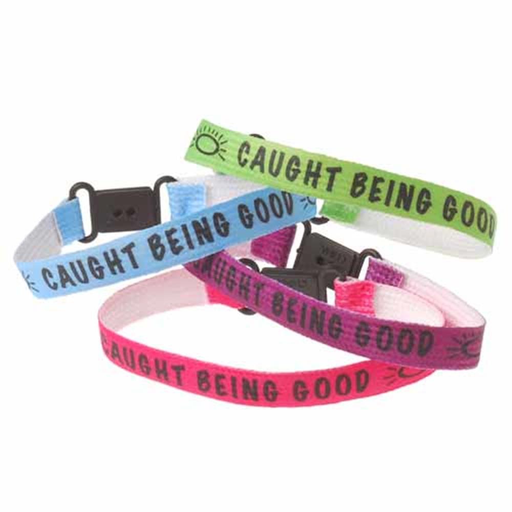 U.S. Toy Caught Being Good Bracelets - Motivational Reward Wristbands for Kids - Perfect for Classroom Behavior Management & Positive Reinforcement