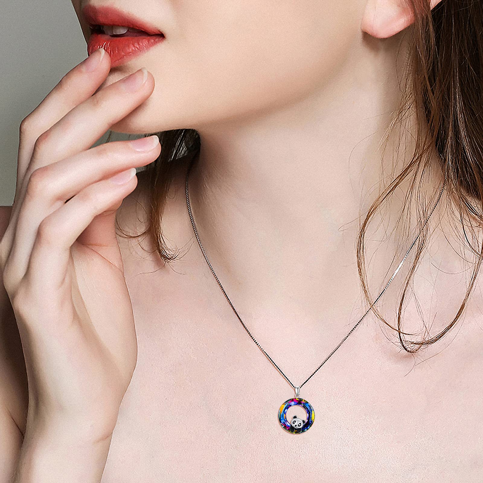 925 Sterling Silver Panda Crystal Pendant Necklace for Women - Elegant Jewelry Gift for Birthday, Anniversary & Special Occasions | Perfect for Daughter, Wife, Girlfriend & Loved Ones | Great for Everyday Wear, Parties & Formal Events