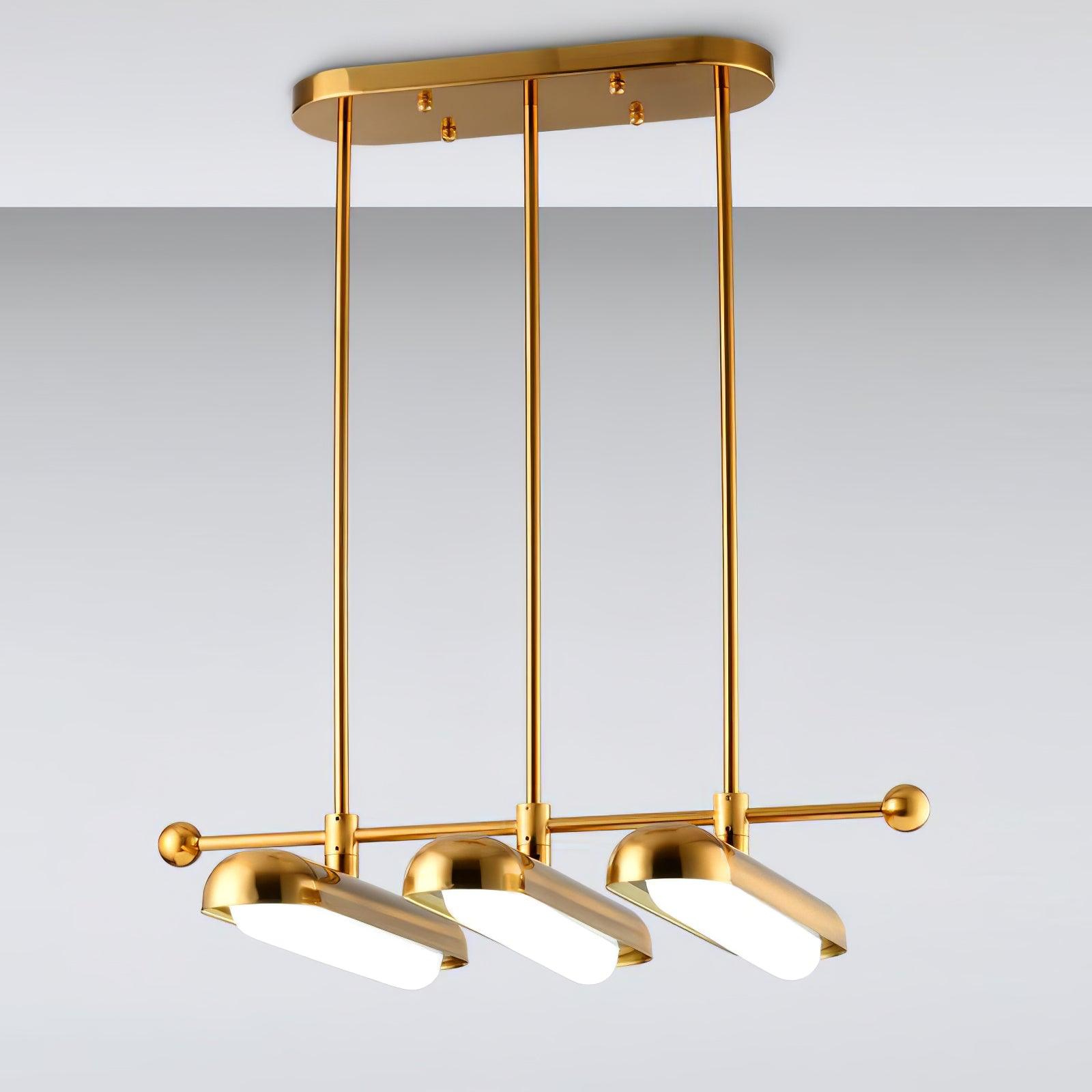 Elegant Crystal Capsule Chandelier - Modern Ceiling Light Fixture for Dining Room, Bedroom & Living Room Decor