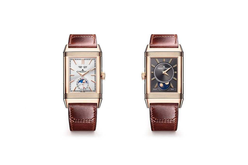 Jaeger-LeCoultre Reverso Tribute Duoface Calendar 18K Rose Gold Men's Luxury Watch - Perfect for Business Meetings & Formal Events
