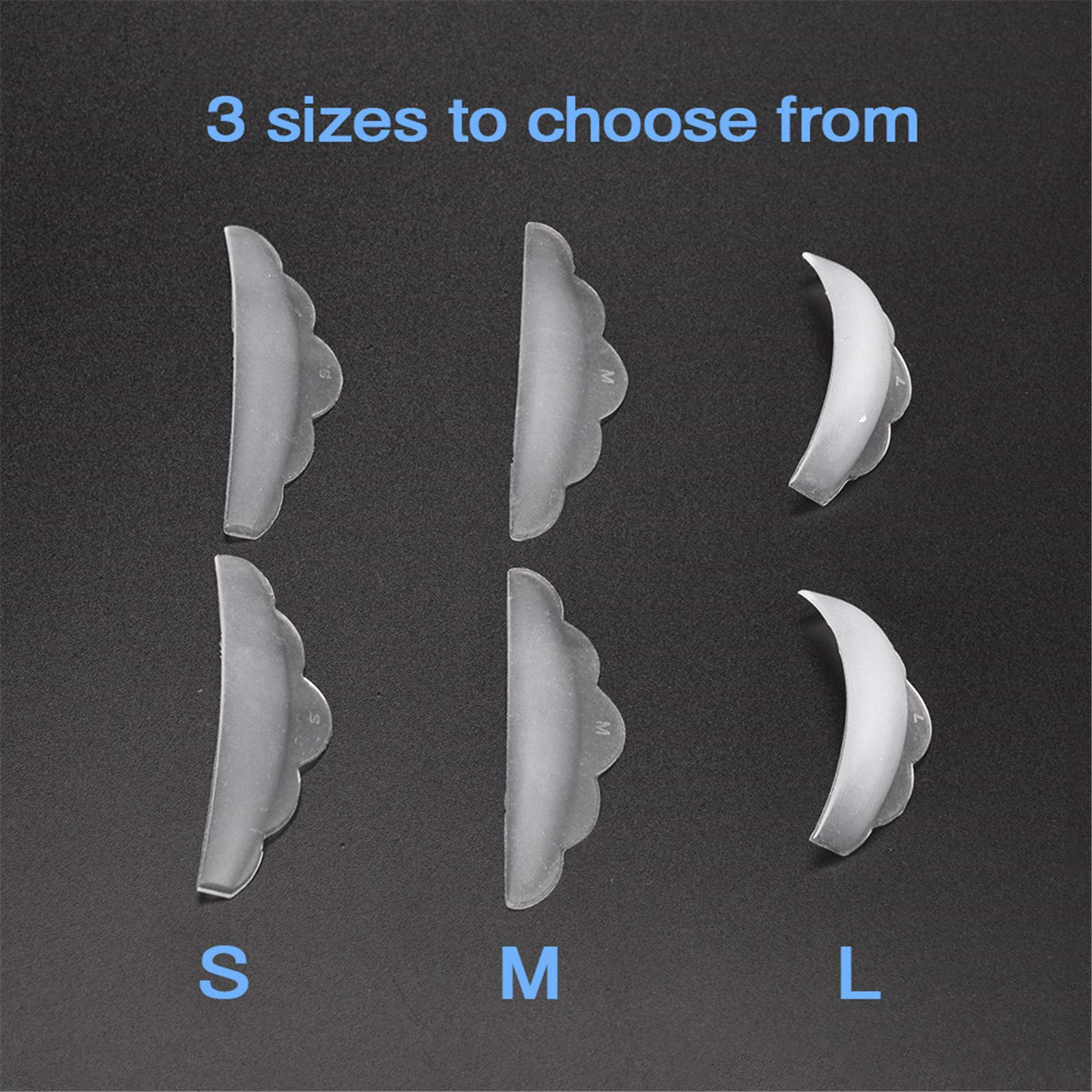 Decdeal 3 Pairs Silicone Eyelash Extension Pads - Y Shape Eyelash Grafting & Clean Up Brush for Professional Lash Lift & Curl - Perfect for Salon, Spa & Home Use