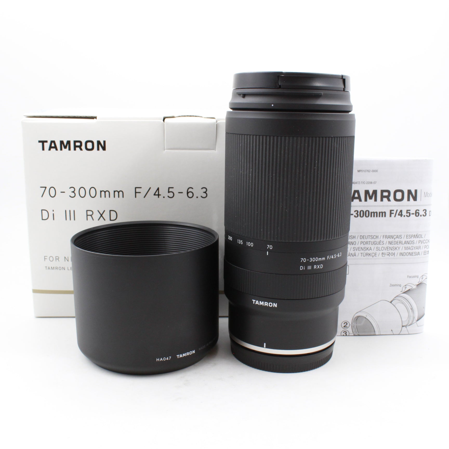Tamron 70-300mm f/4.5-6.3 Di III RXD Lens for Nikon Z Mount - Open Box Excellent Condition - Perfect for Wildlife, Sports & Travel Photography