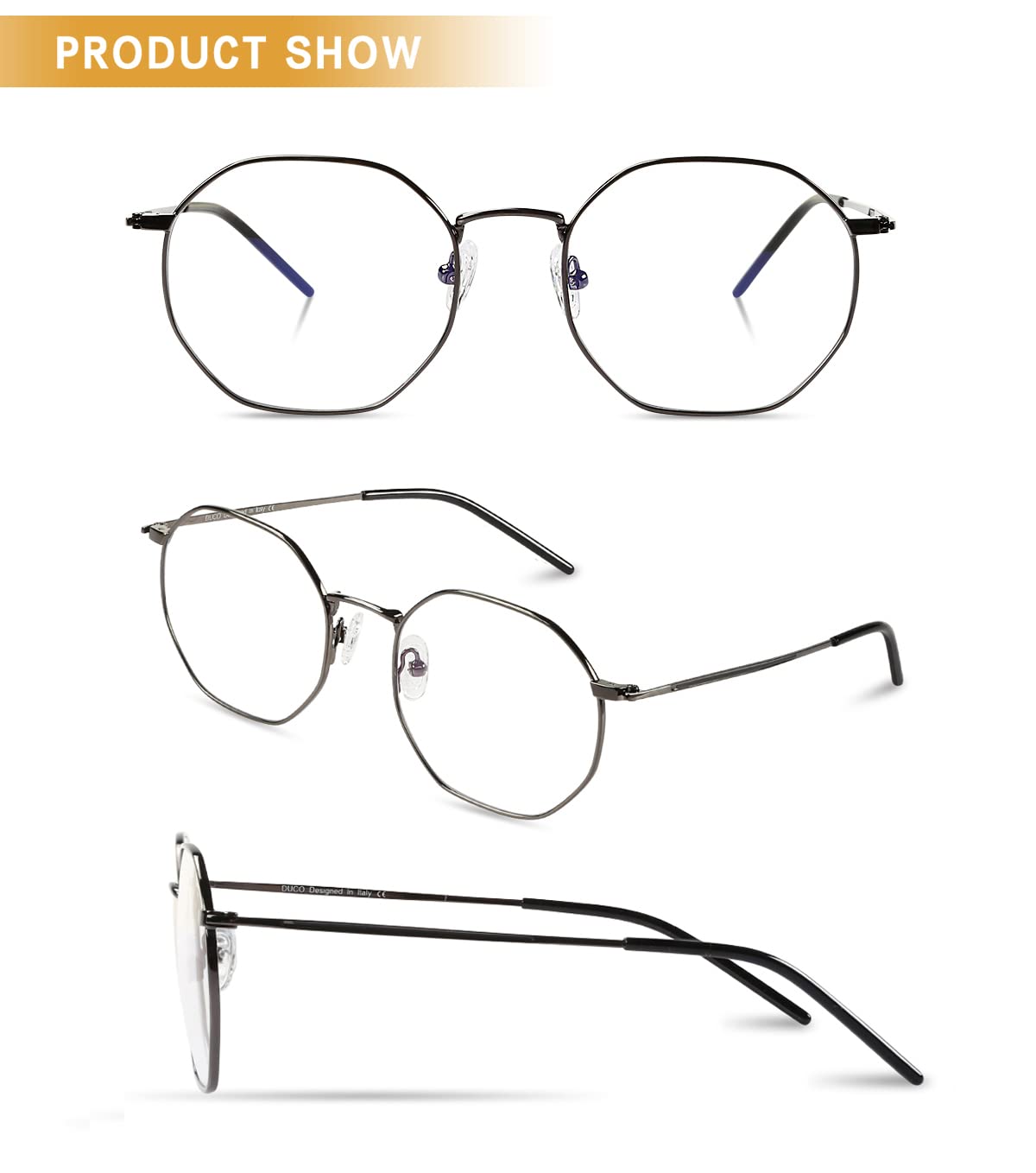 DUCO Blue Light Blocking Glasses for Women & Men - Gaming & Work