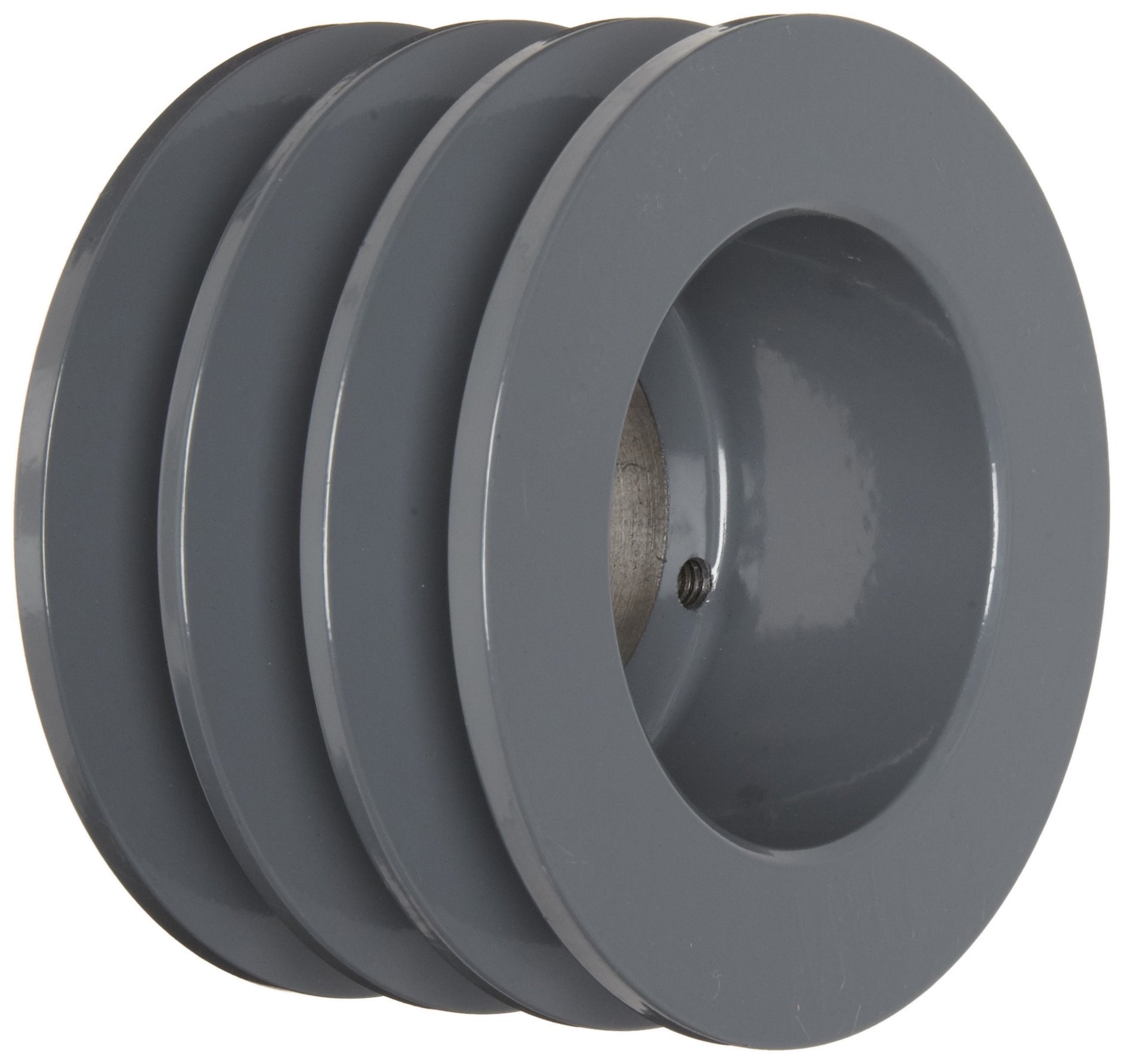 1843B Classical V-Belt Sheave - B Section 3-Groove Pulley with SK Bushing | Cast Iron Construction | 18.75