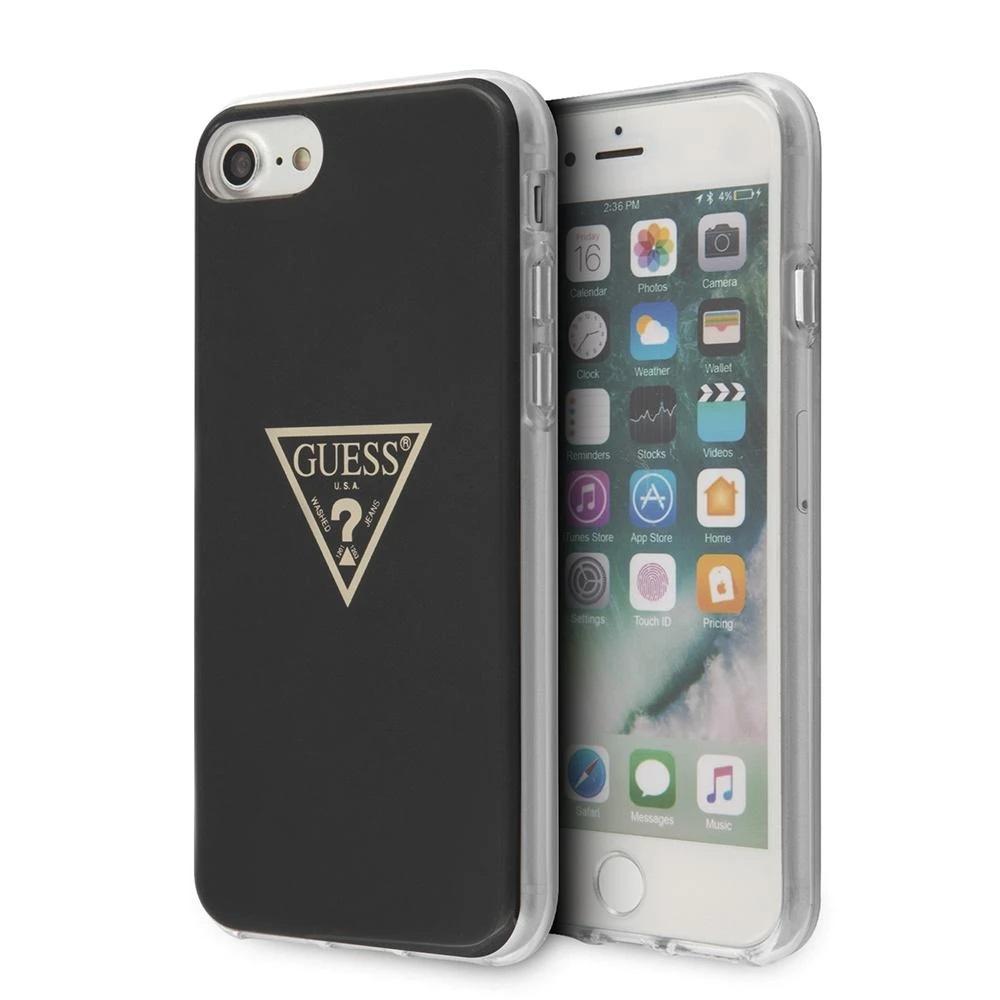 GUESS Hard Case for iPhone SE 2/8/7 - Slim Protective Phone Cover with Shock Absorption - Perfect for Everyday Use, Travel & Outdoor Activities