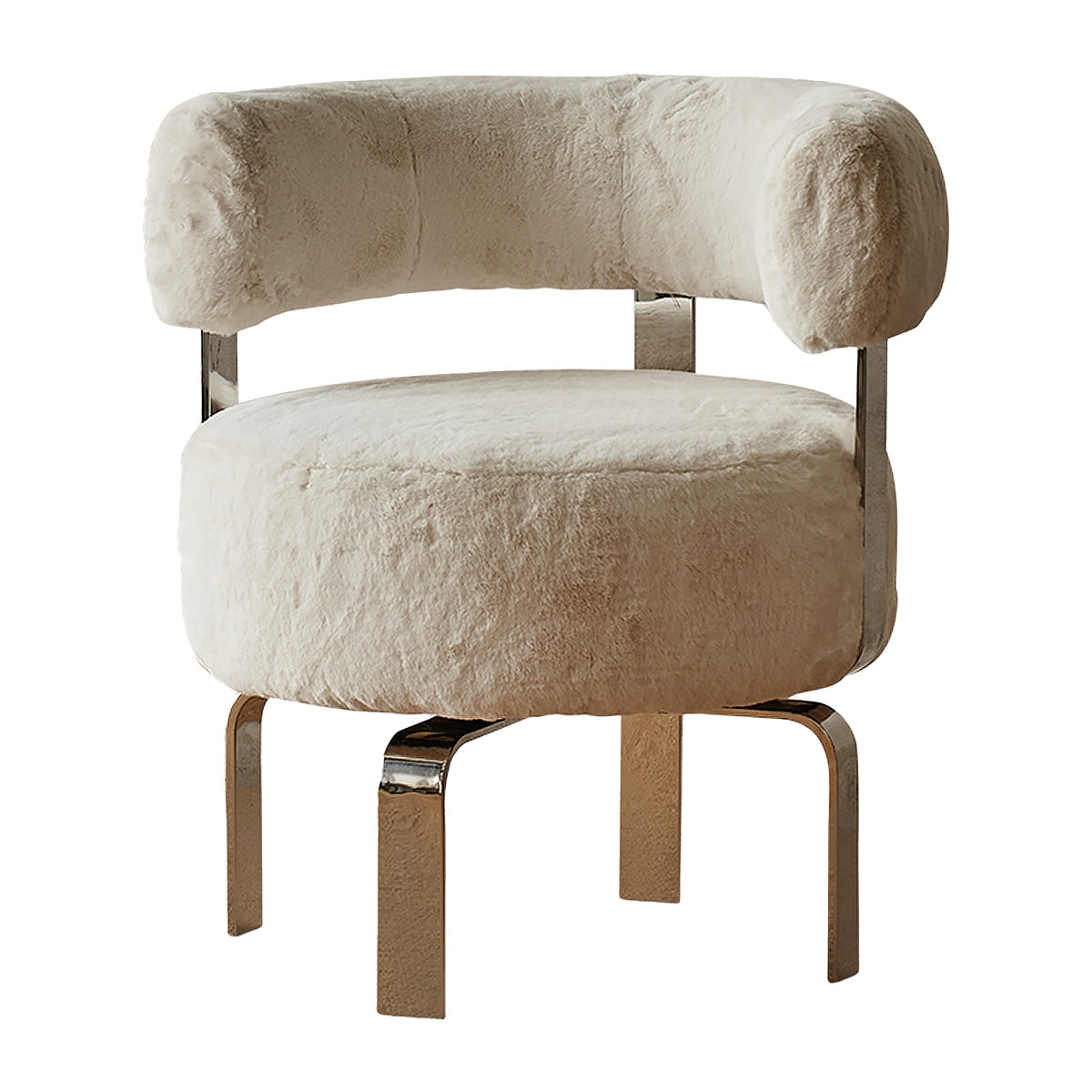 Mcmullin Elba Armchair - Modern Accent Chair for Living Room, Bedroom & Office - Comfortable Upholstered Lounge Chair with Wooden Legs - Perfect for Relaxing, Reading & Decorating Your Home