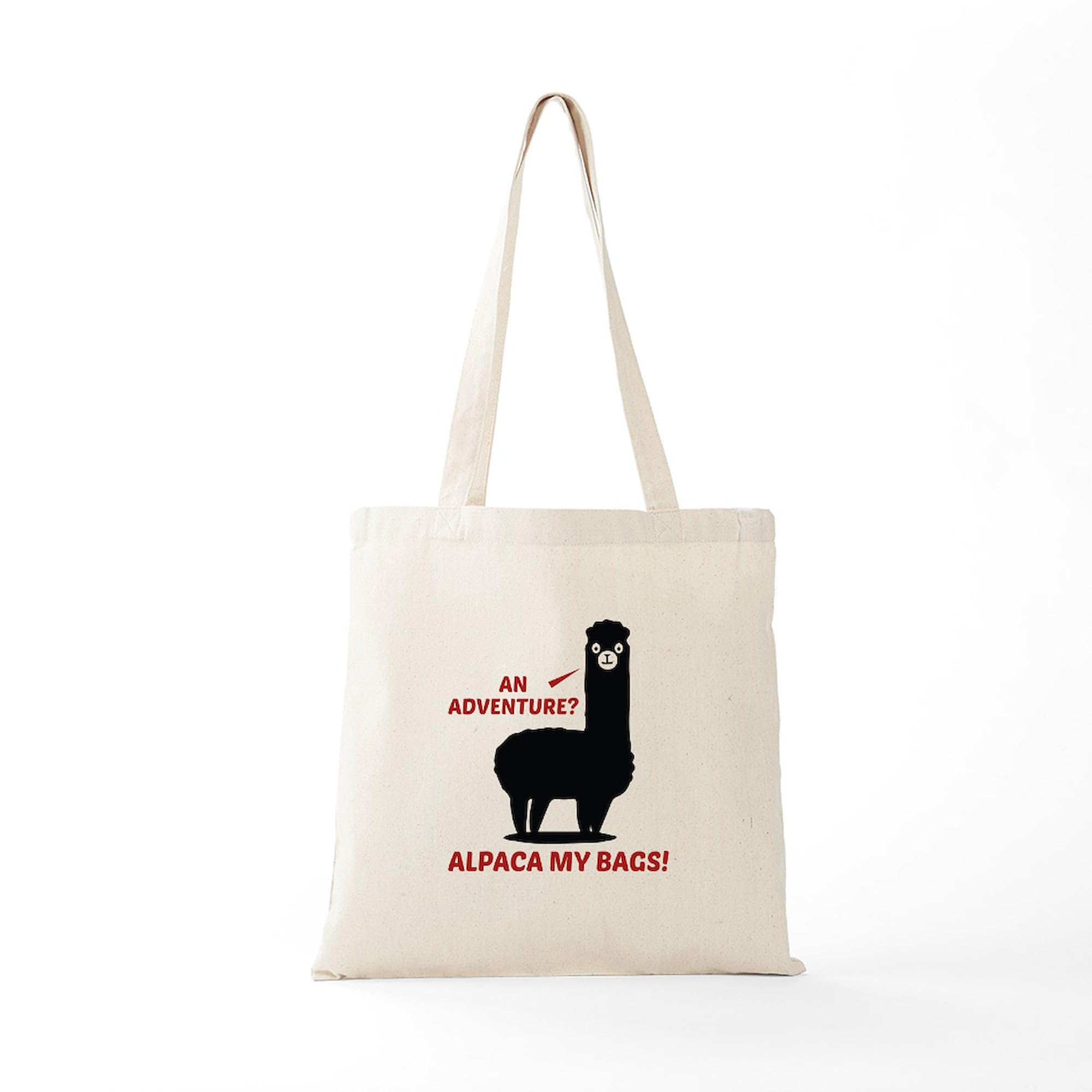 Alpaca My Bags Natural Canvas Tote Bag - Eco-Friendly Reusable Shopping Bag for Groceries, Beach Trips & Daily Use | CafePress