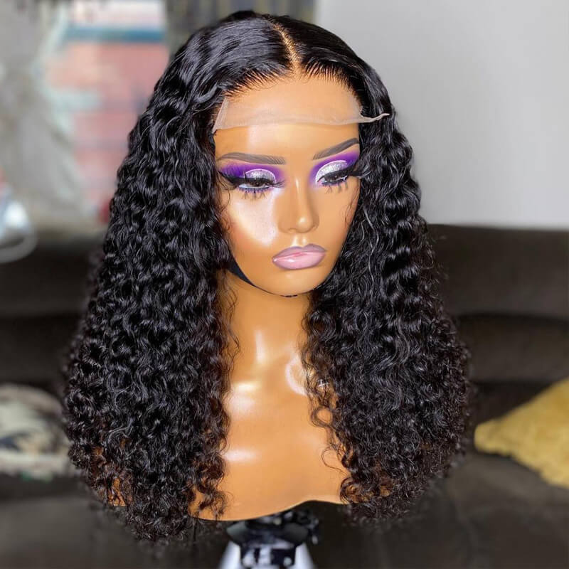 Eullair 5x5 HD Lace Closure Human Hair Wig for Women - 10-30 Inches Natural Straight/Curly/Wavy Hair - Invisible Lace Front Wig for Daily Wear & Special Occasions