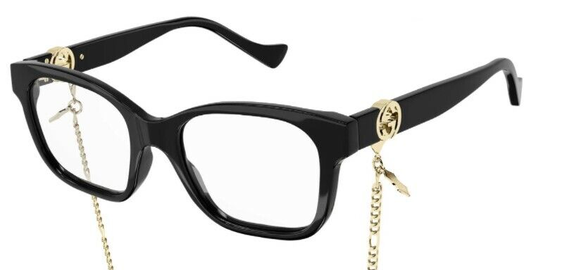 Gucci GG 1025O 003 Black Cat Eye Square Women's Eyeglasses - Stylish Designer Frames for Women, Perfect for Work, Reading & Fashion Accessories