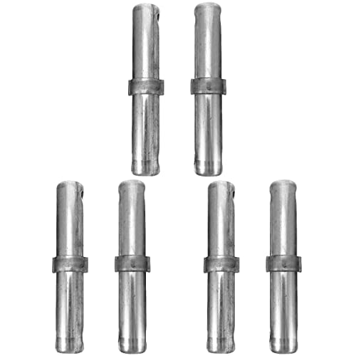 6Pcs Professional Scaffolding Spring Retainers & Coupling Pins - Heavy Duty Locking Pins for Scaffold Structures | Secure Construction Accessories for Building, Renovation & Maintenance Work