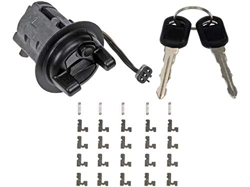 Replacement Ignition Lock Cylinder with Pass Lock - Compatible with 2000-2005 Chevy Cavalier & Pontiac Sunfire - Easy DIY Installation for Car Security & Theft Prevention