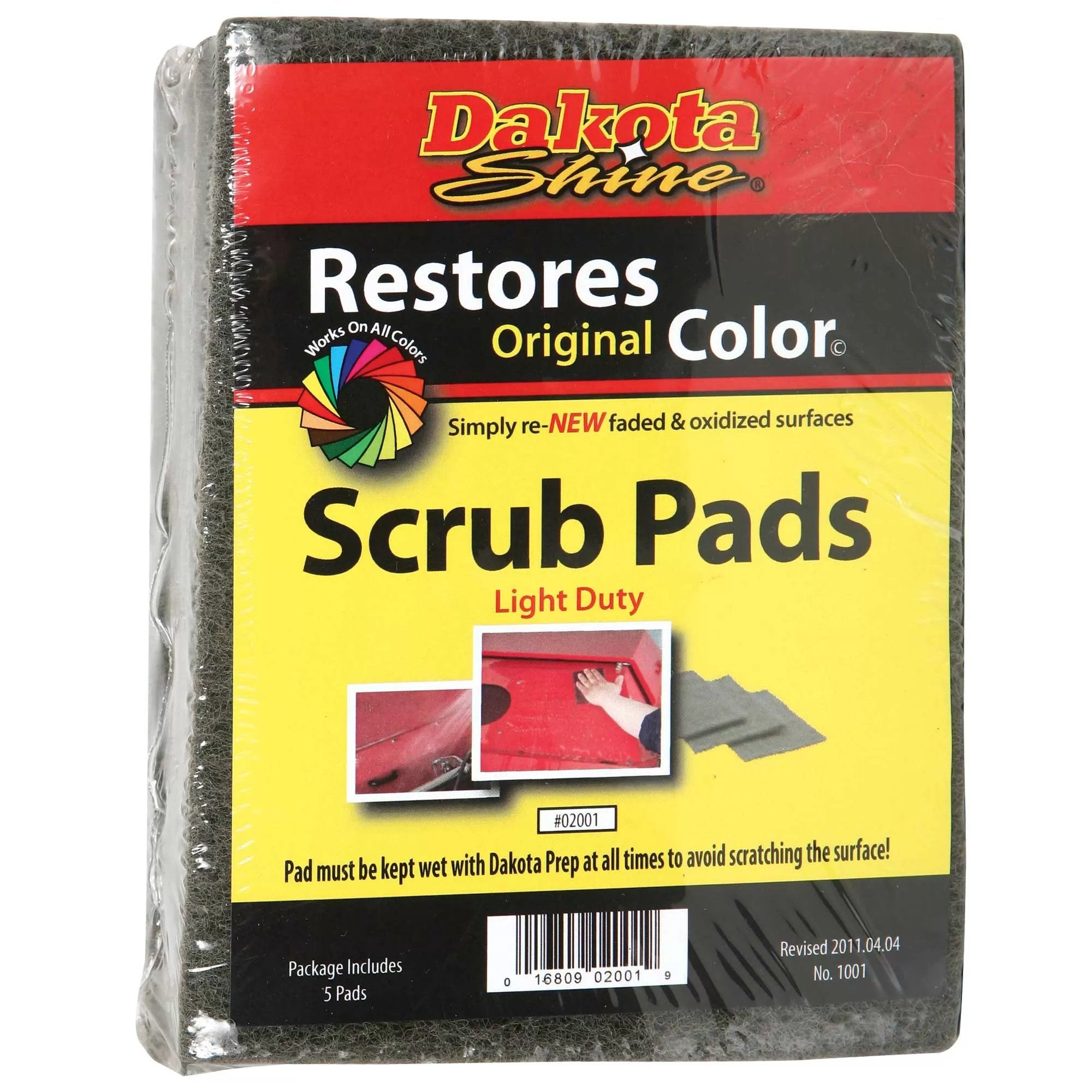 Dakota Shine® Light Duty Scrub Pads - Non-Scratch Cleaning Pads for Kitchen, Bathroom & Cookware - Gentle Cleaning for Pots, Pans, Dishes & Countertops