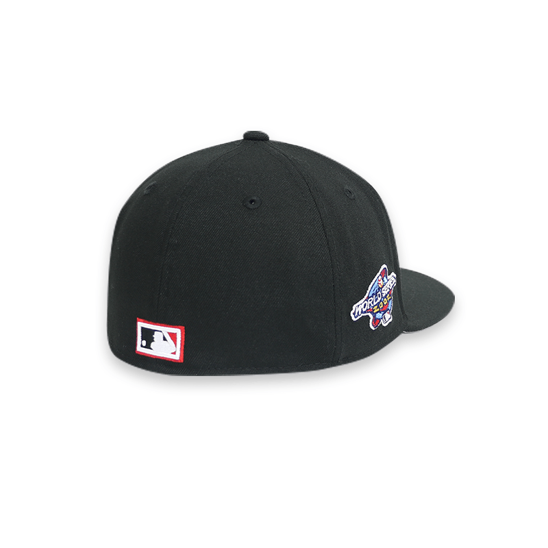 Los Angeles Angels 2002 World Series Black 59FIFTY Fitted Baseball Cap for Men - Official MLB Hat for Sports Fans & Casual Wear