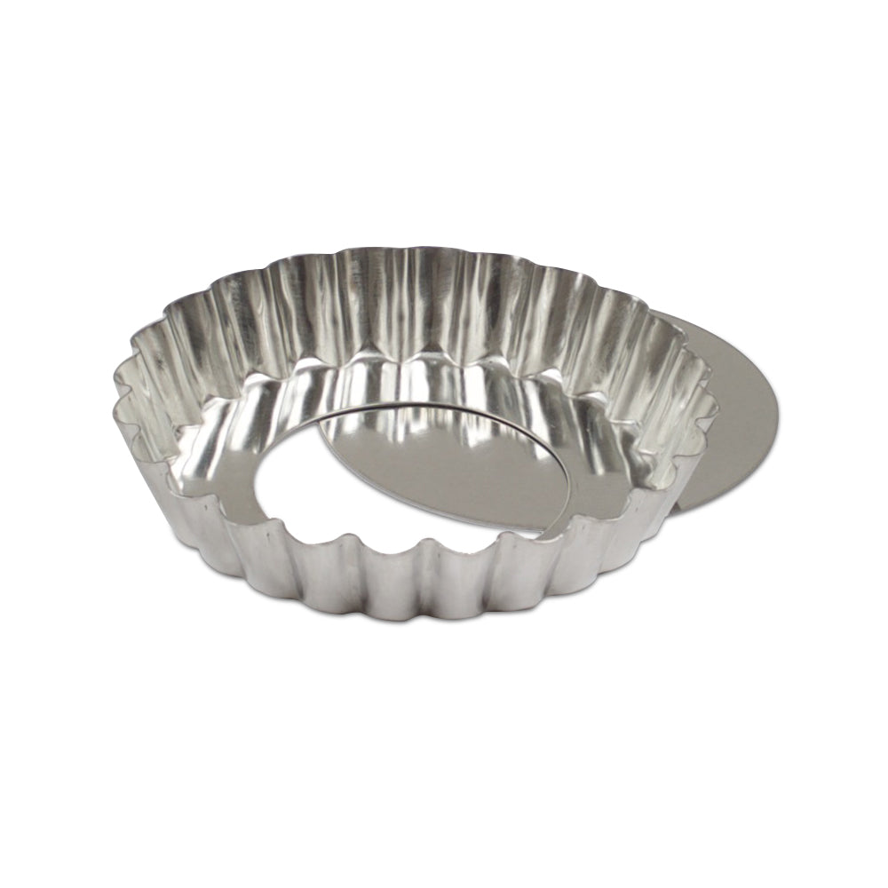Removable Bottom Tartlette Pan - Nonstick Baking Tart Mold for Pies, Quiches & Desserts - Perfect for Home Baking, Parties & Holiday Treats