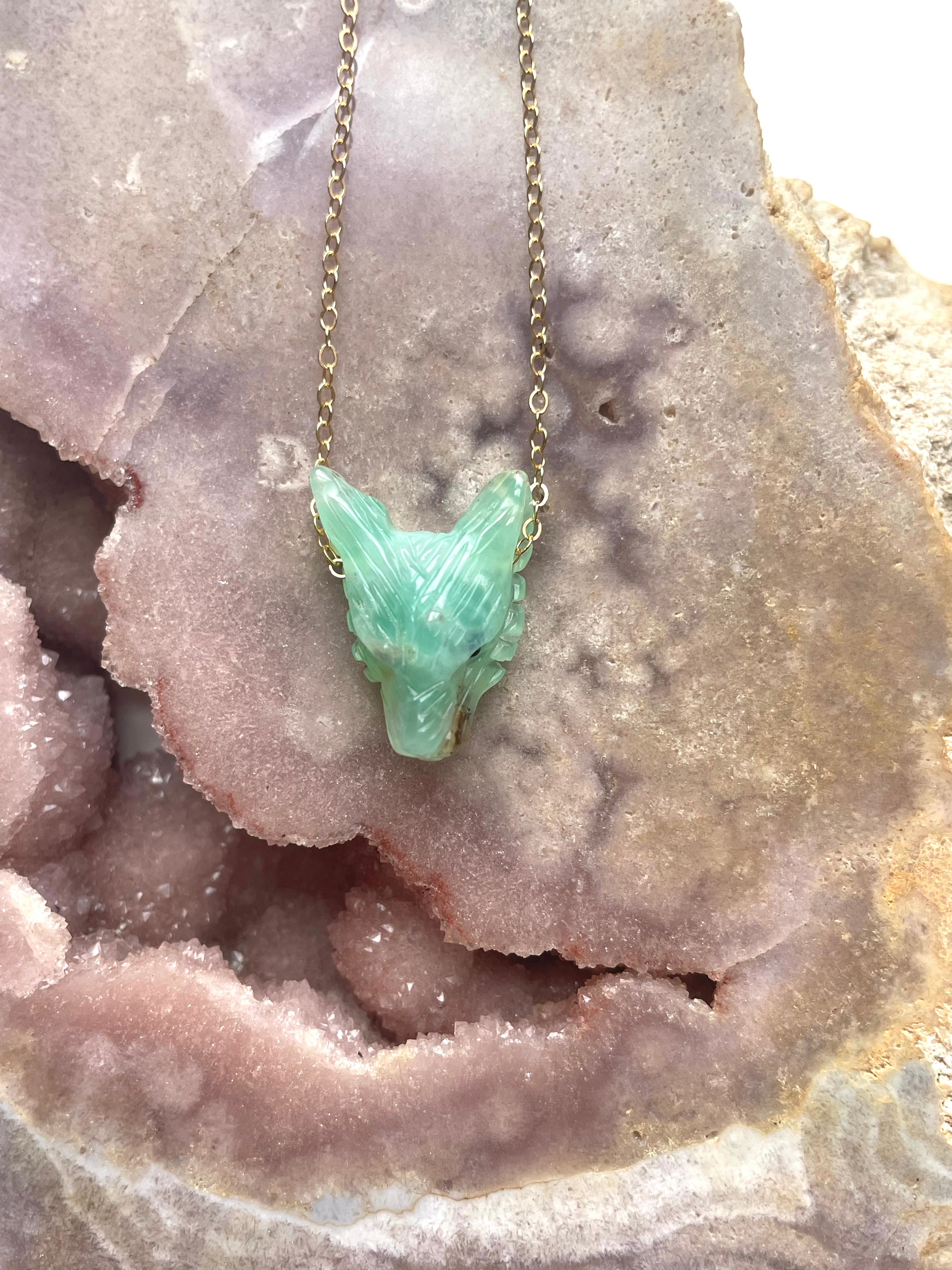 Natural Chrysoprase Pendant Necklace - 925 Sterling Silver Green Gemstone Jewelry for Women, Gift for Her, Birthday, Anniversary, Valentine's Day - Perfect for Everyday Wear & Special Occasions
