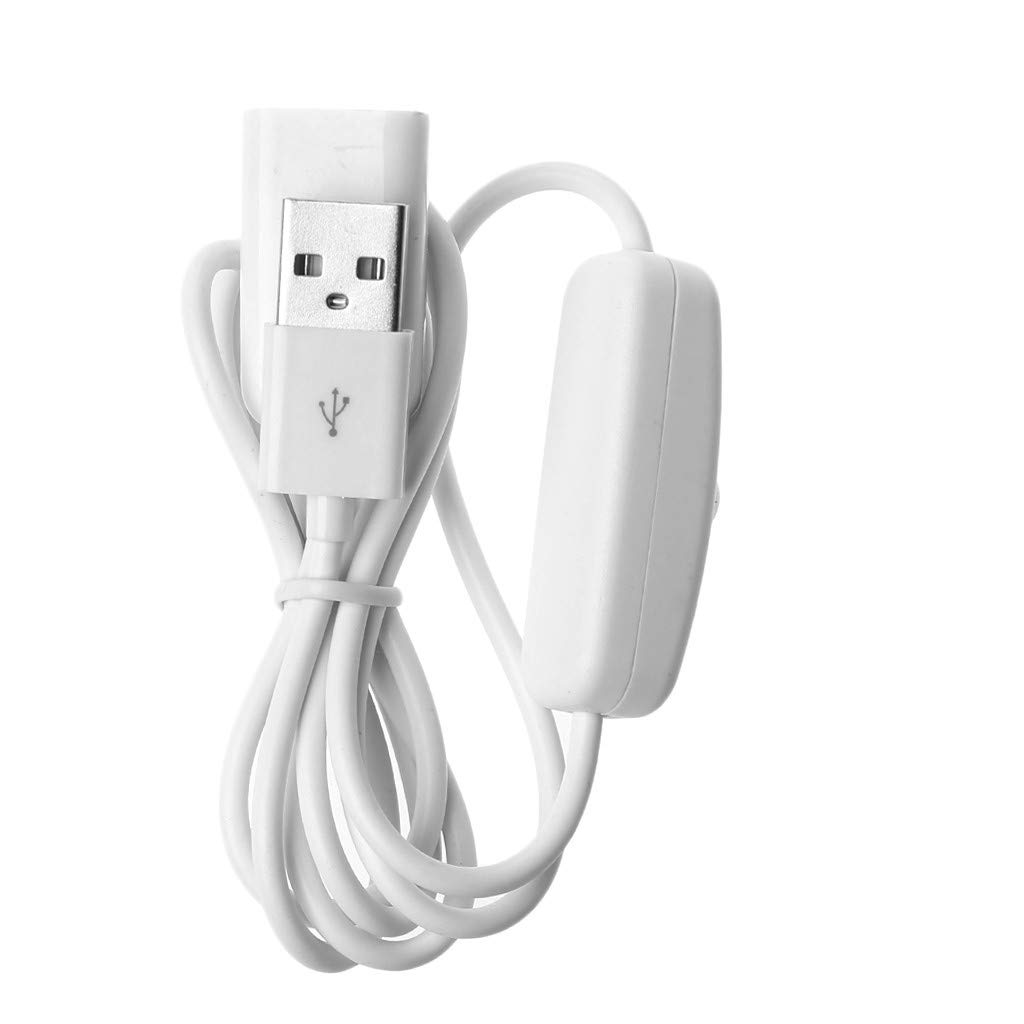 YEZININHAO USB 2.0 Extension Cable Male to Female with ON/Off Switch - 6ft High Speed Data Transfer for PC, Laptop, Flash Drive, Hard Drive, Printer, Camera - Perfect for Home Office, Gaming Setup & Raspberry Pi Projects