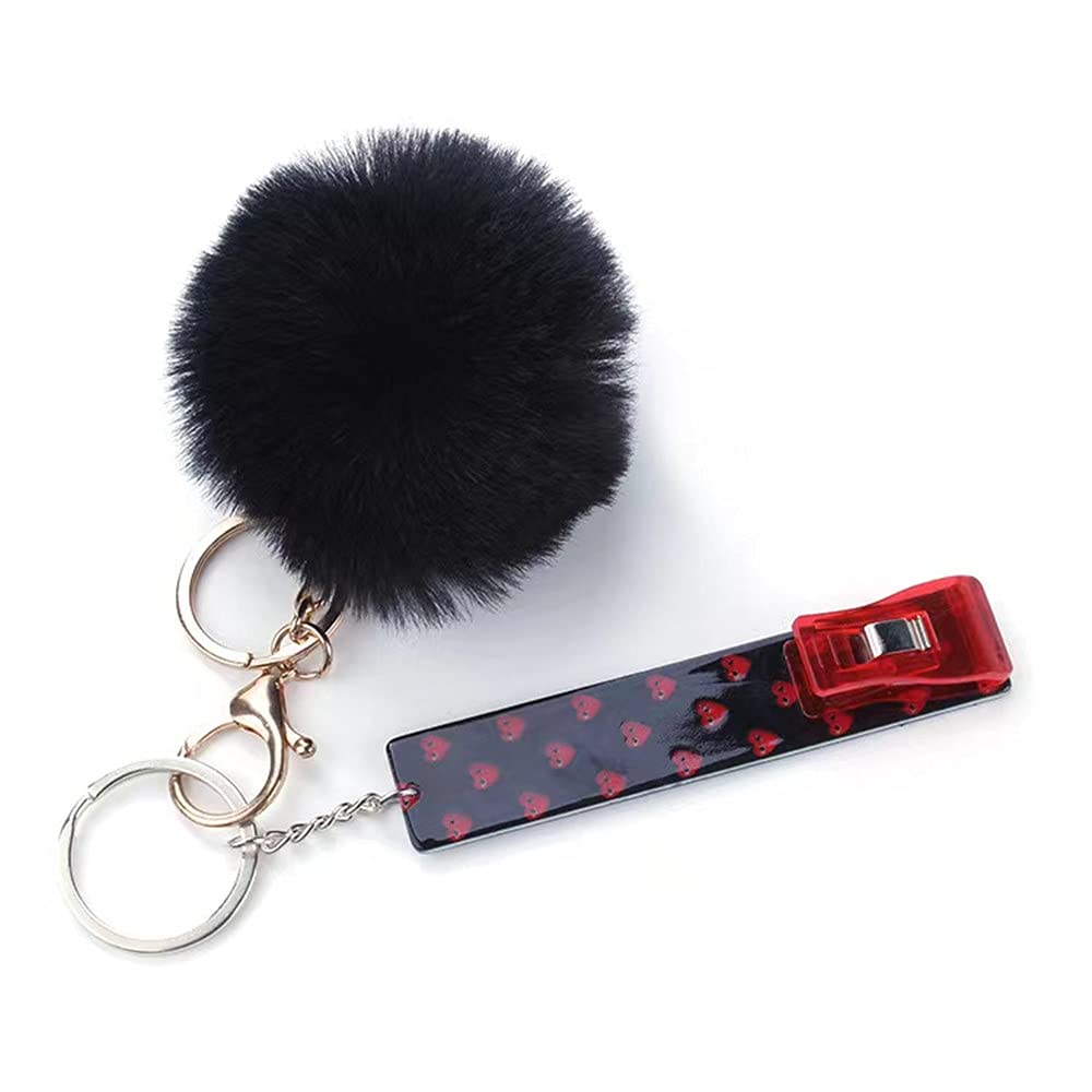 Stylish Acrylic Credit Card Puller for Long Nails - Convenient ATM & Debit Card Grabber Keychain - Perfect for Wallet Organization & Easy Card Access