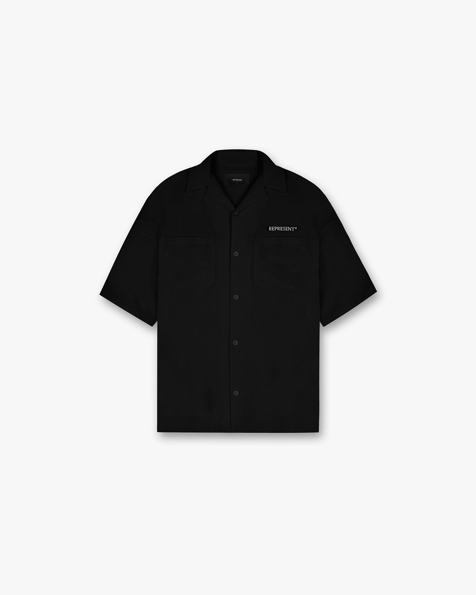 Men's Black Bowling Shirt - Retro Style Button-Up Shirt for Bowling League, Casual Wear & 90s Themed Parties