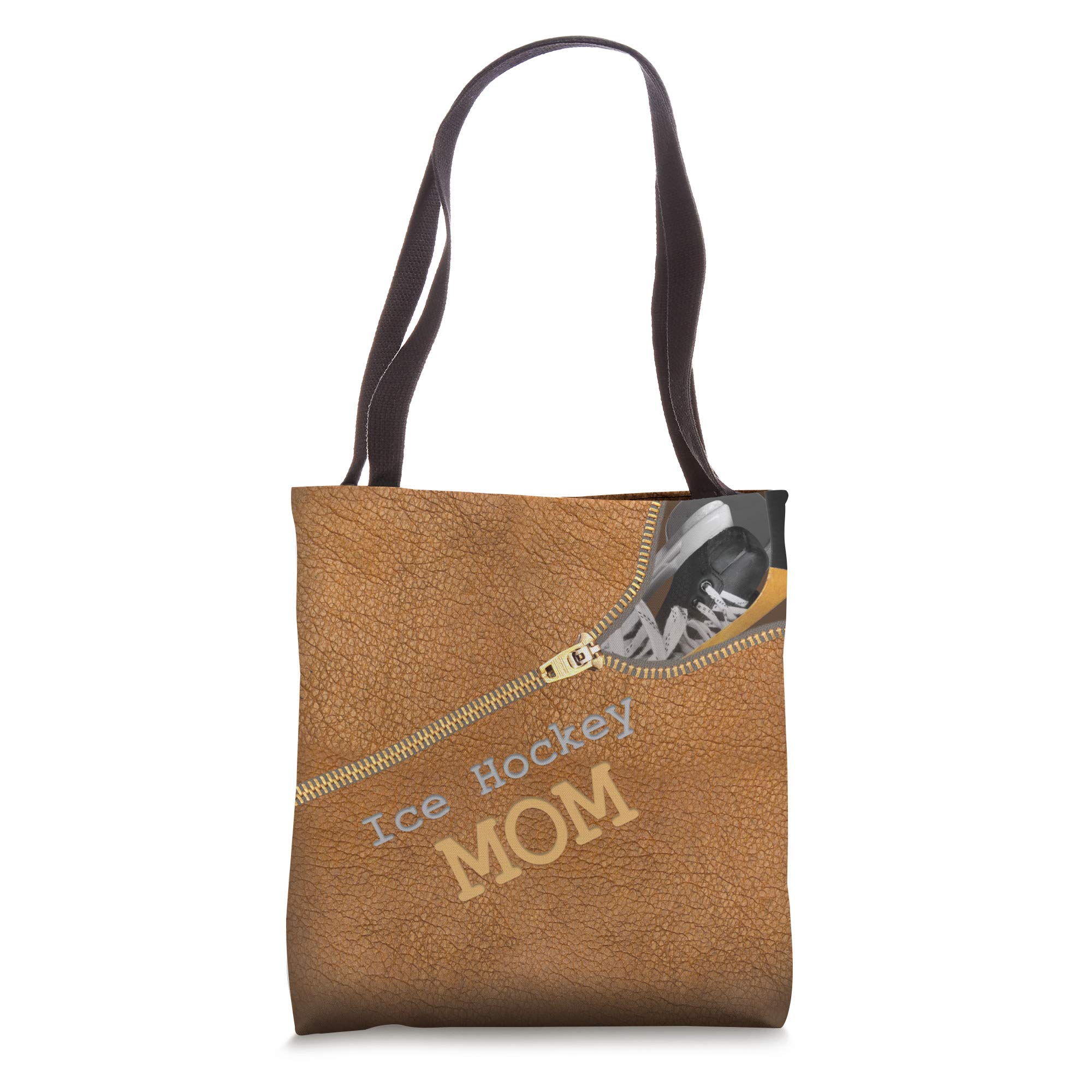 Ice Hockey Mom Tote Bag - Durable Hockey Gift for Hockey Moms - Perfect for Games, Practice & Team Events