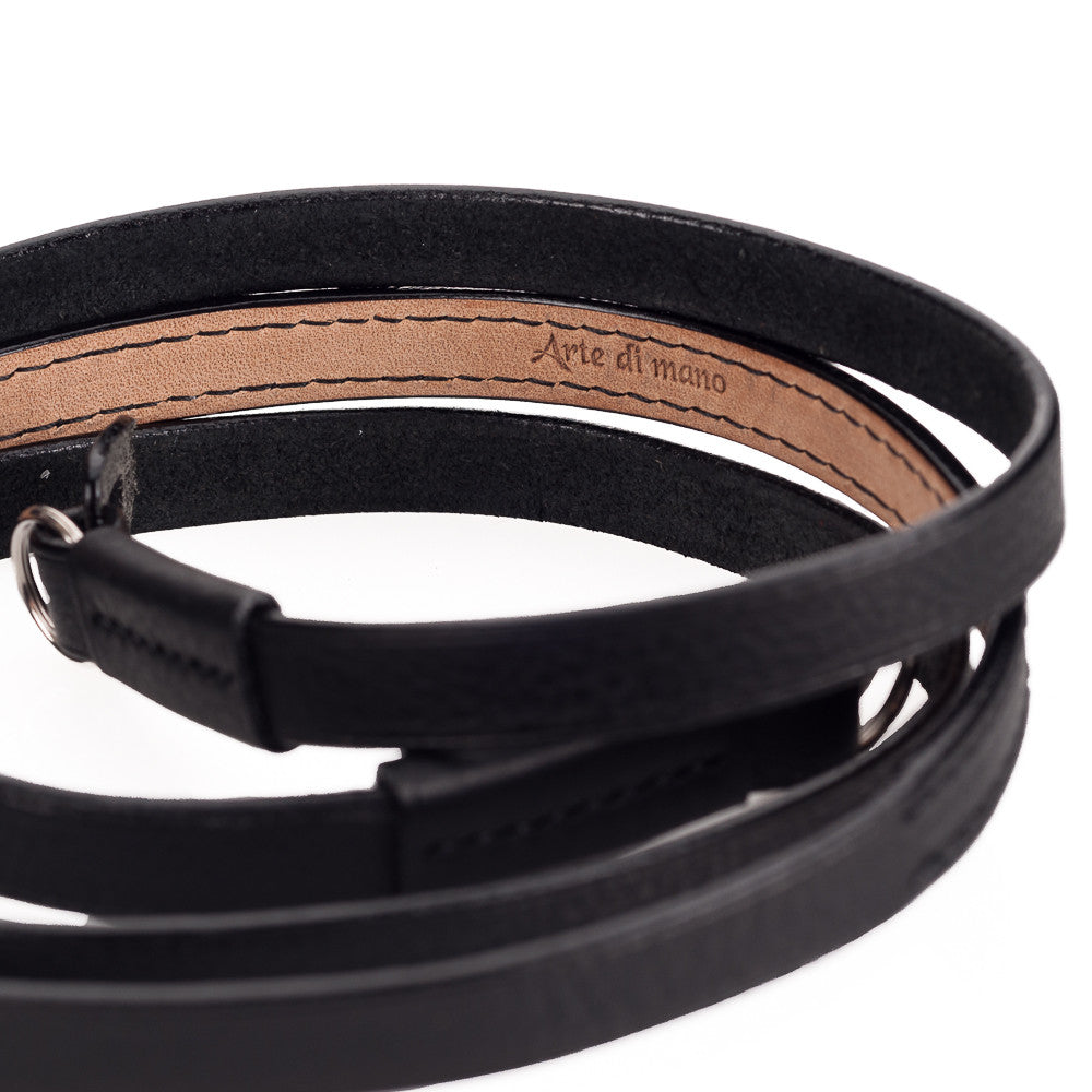 Arte di Mano Comfortable Camera Neck Strap XL 120cm - Minerva Black with Black Stitching for DSLR & Mirrorless Cameras - Perfect for Travel & Photography Enthusiasts