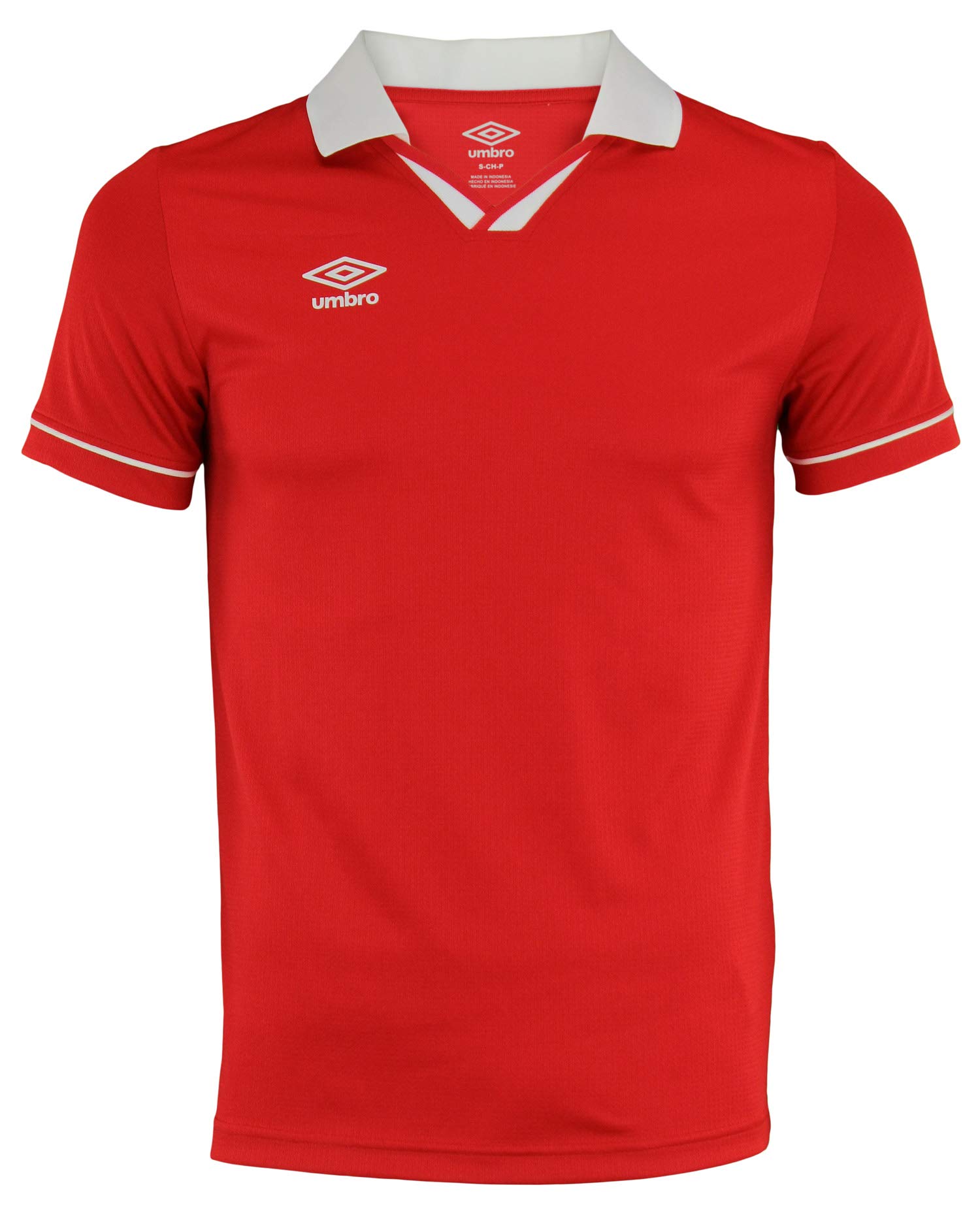 Umbro Men's Johnny Collar Short Sleeve Jersey - Breathable Soccer Jersey for Training & Match Play - Perfect for Football, Sports & Casual Wear
