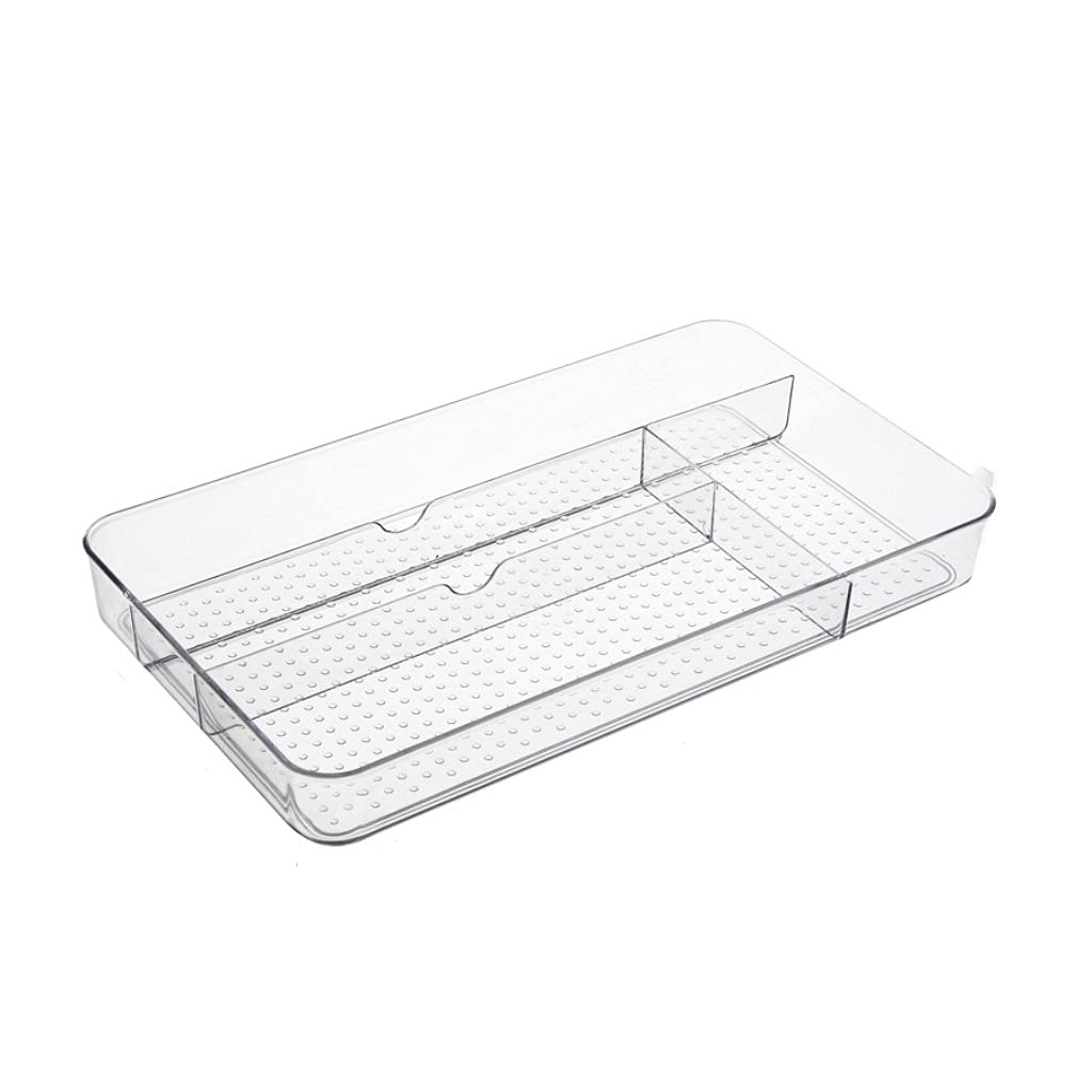 Non-Slip Cutlery Tray Organizer - Premium Kitchen Utensil Storage Box for Knives, Forks & Spoons | Perfect for Drawer Organization in Home & Restaurant Kitchens