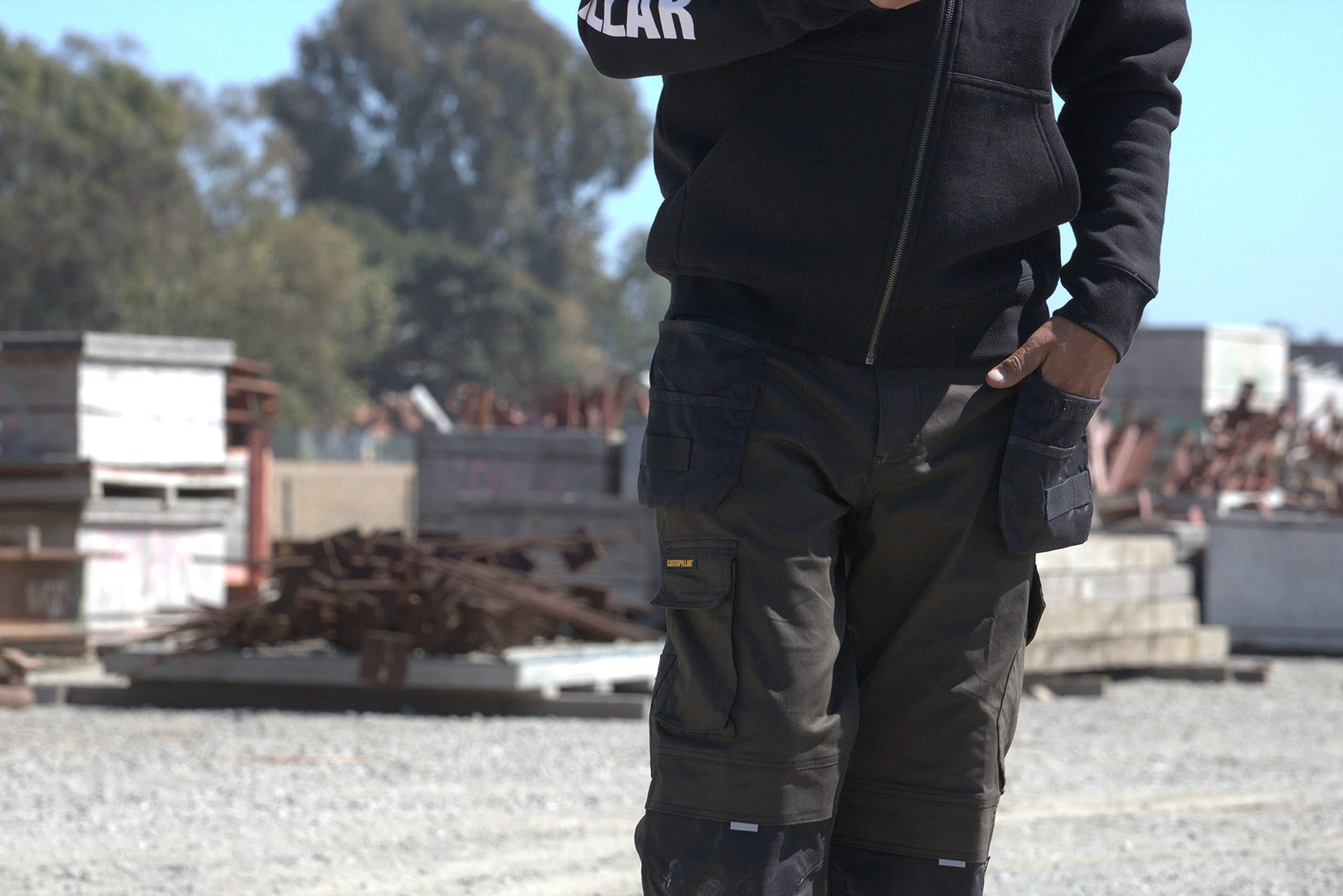 Caterpillar Men's Durable Work Utility Pants - Heavy Duty Construction Pants for Outdoor Jobs, Hiking & DIY Projects