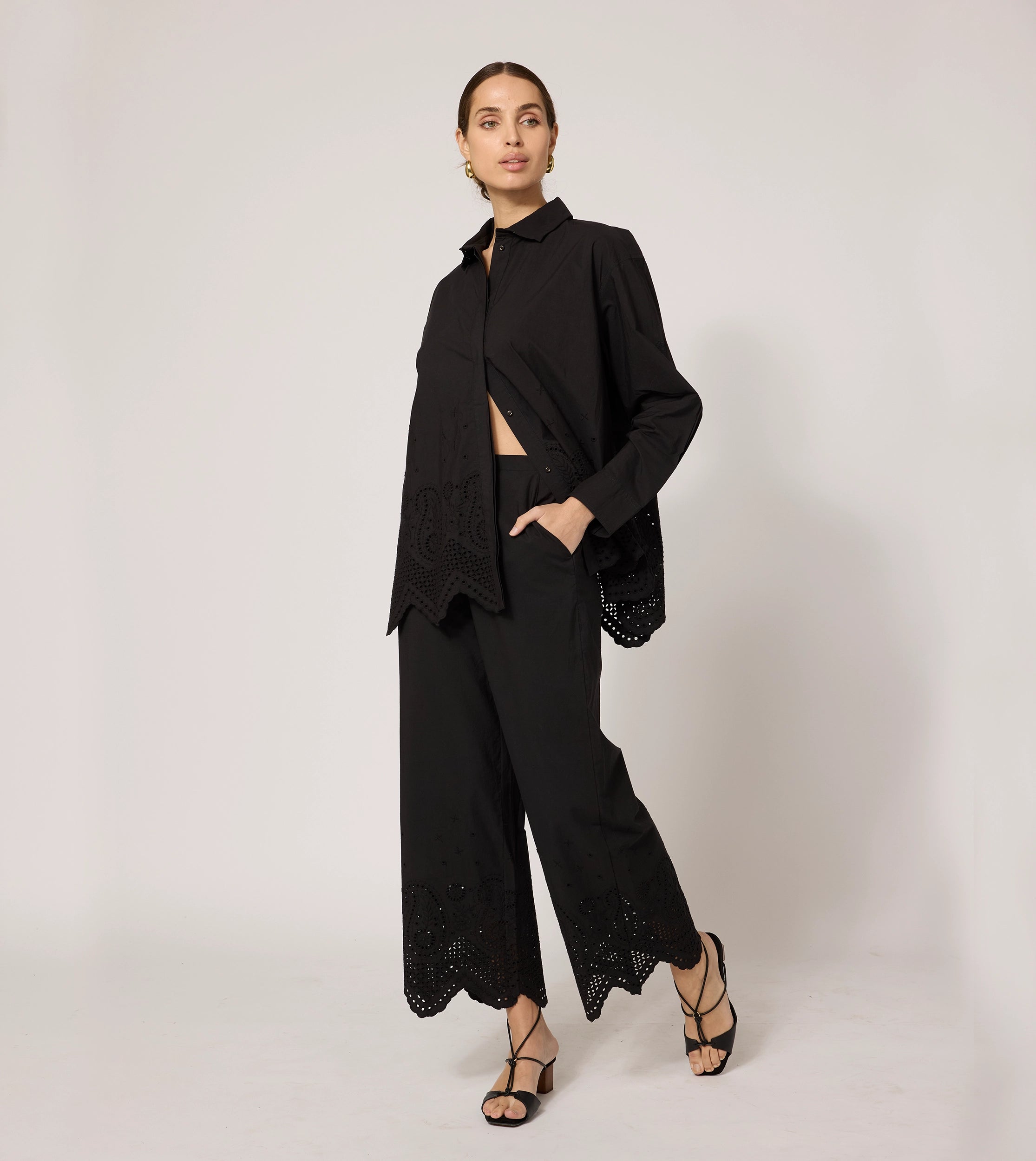 Trisha Blouse Women's Elegant Black Top - Perfect for Office Wear, Date Night & Casual Outfits