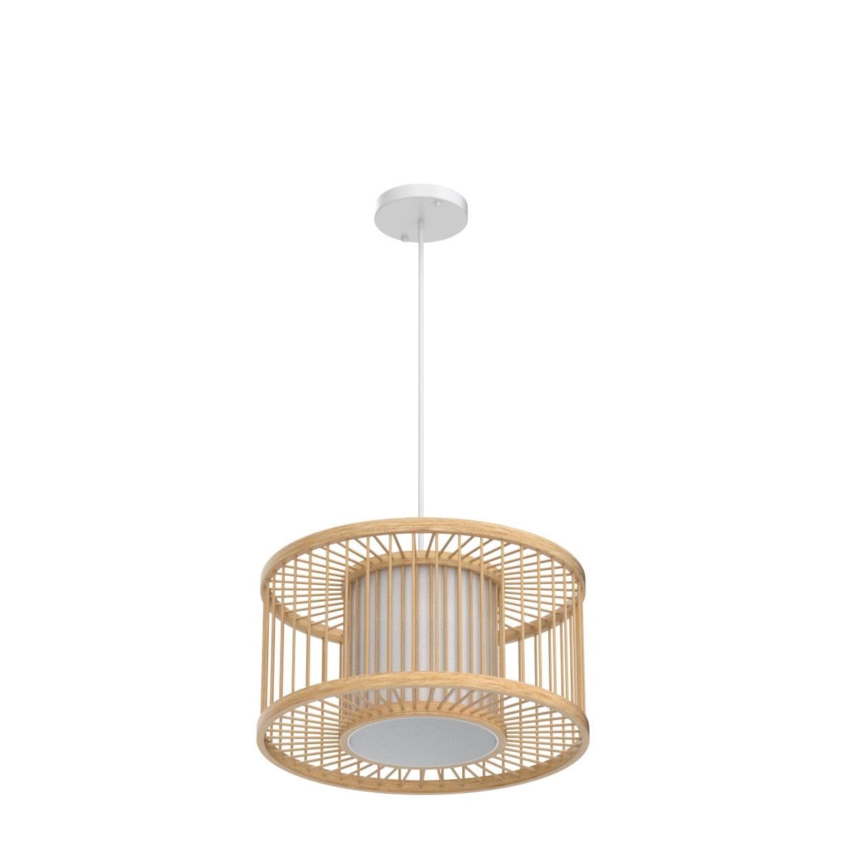 Boho Rattan Pendant Light - 15.8