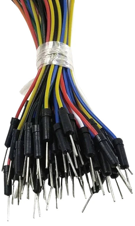 75 Pack Flexible Solderless Breadboard Jumper Wires - Male to Male Connector Kit with 4 Lengths (2.5/5/10/15cm) for Arduino, Raspberry Pi, and DIY Electronics Projects