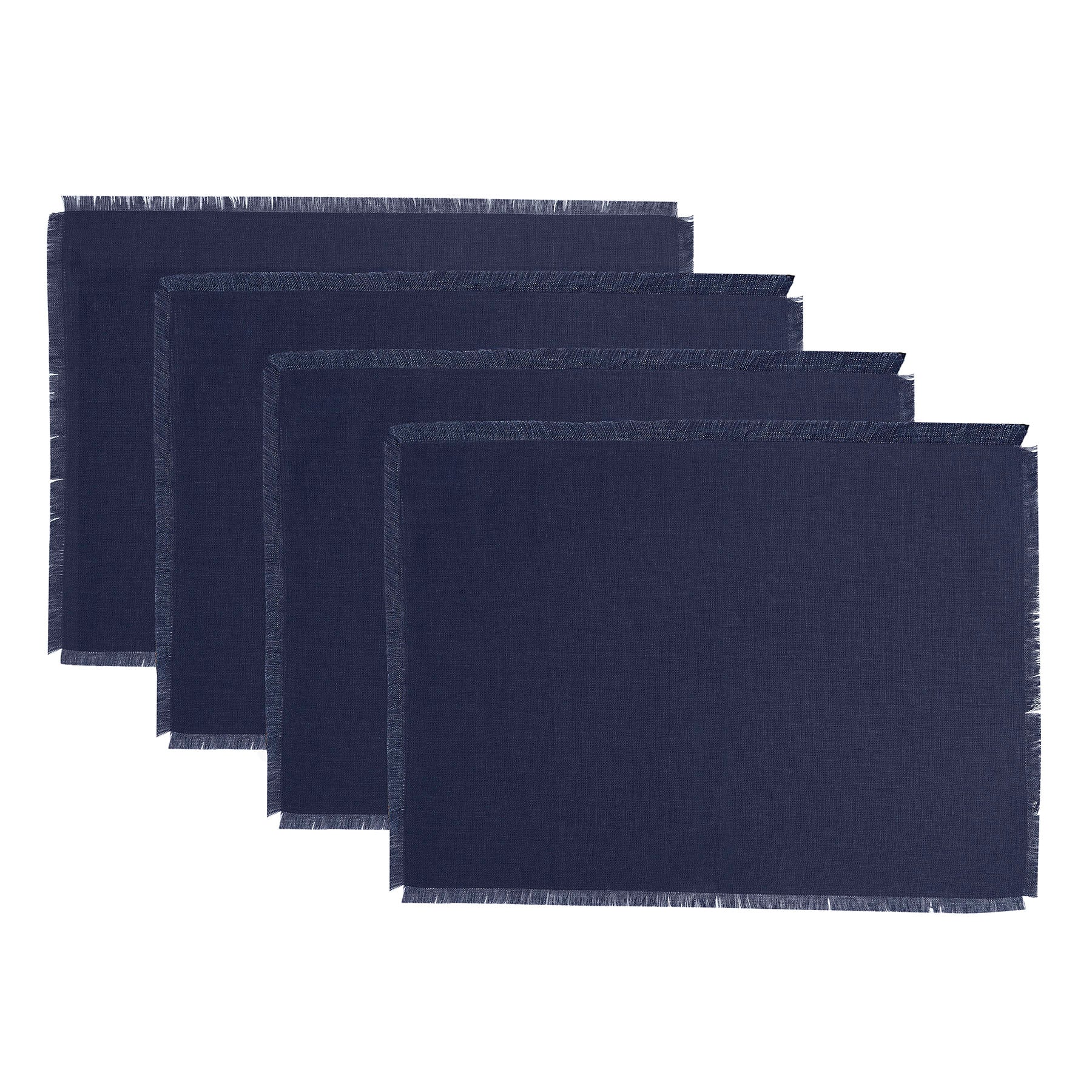 Stylish Fringe Placemats Set of 4 - Boho Chic Table Decor for Dining Room, Kitchen, or Outdoor Entertaining - Waterproof & Washable