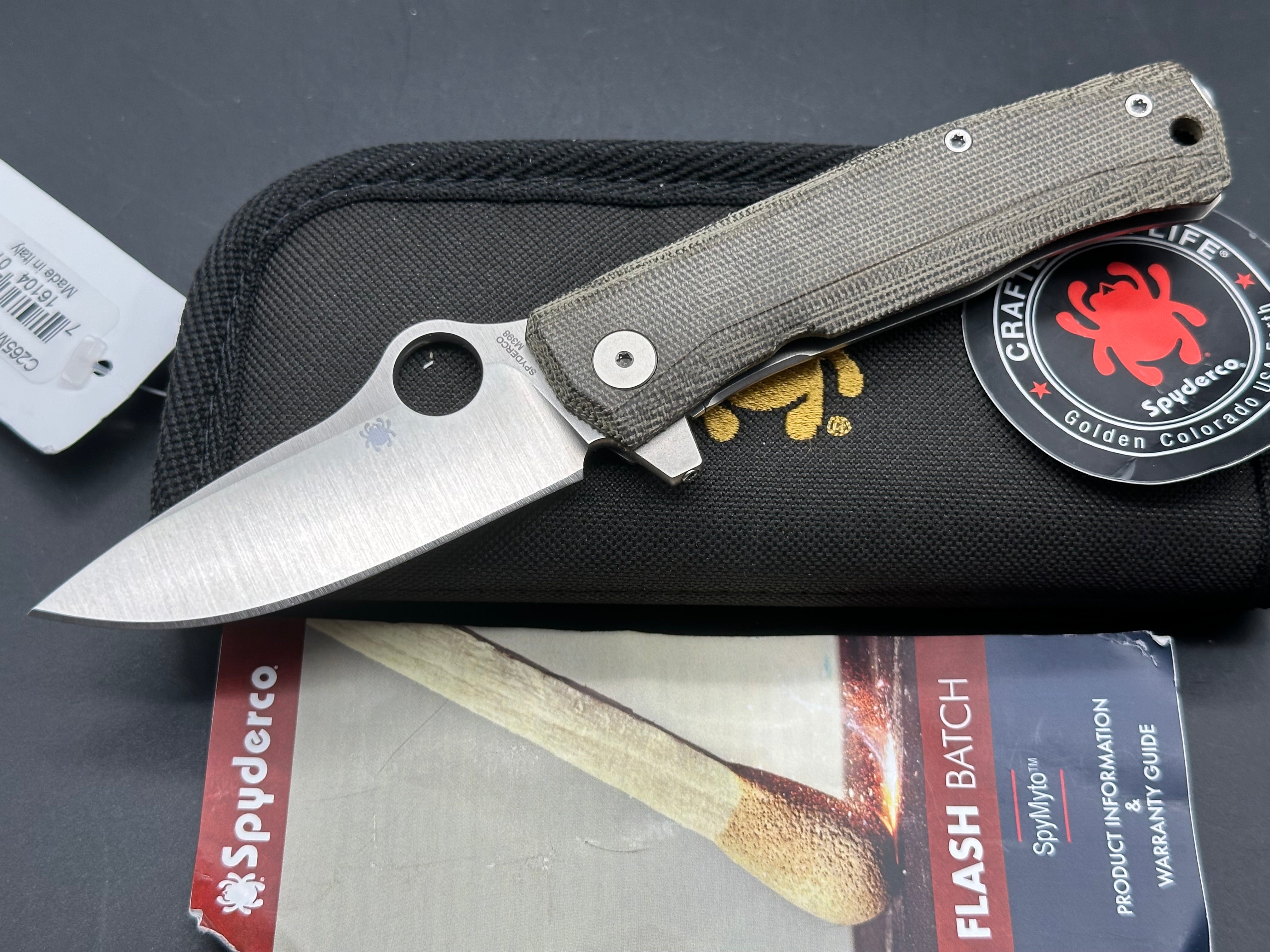 Spyderco SpyMyto Folding Knife - Premium EDC Pocket Knife with High-Performance Steel Blade for Outdoor, Camping, and Everyday Carry (EDC) Use