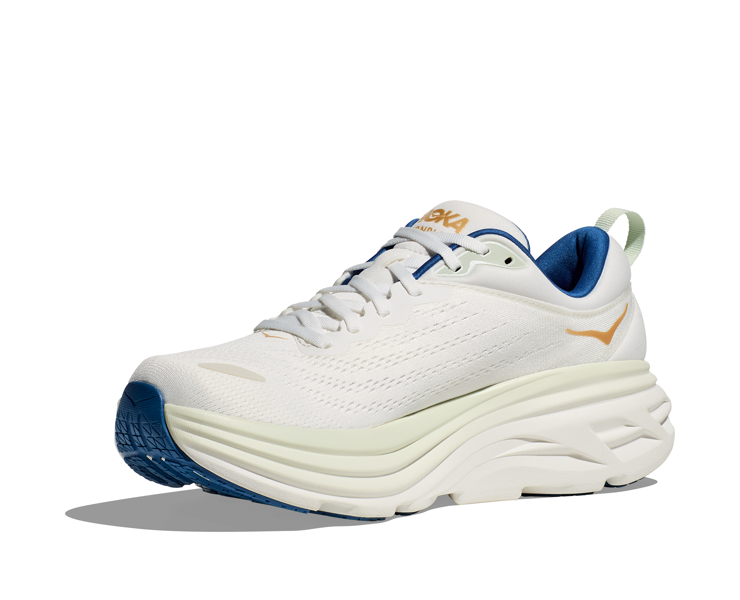 HOKA Bondi 8 Running Shoes for Men - Cushioned Road Running Sneakers with Maximum Comfort for Marathon, Jogging & Daily Wear