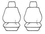 Black Bull Faux Leather Seat Covers for Toyota Camry (1997-2002) - 2 Row Set | Premium Car Interior Protection & Style Upgrade | Perfect for Daily Commute & Road Trips
