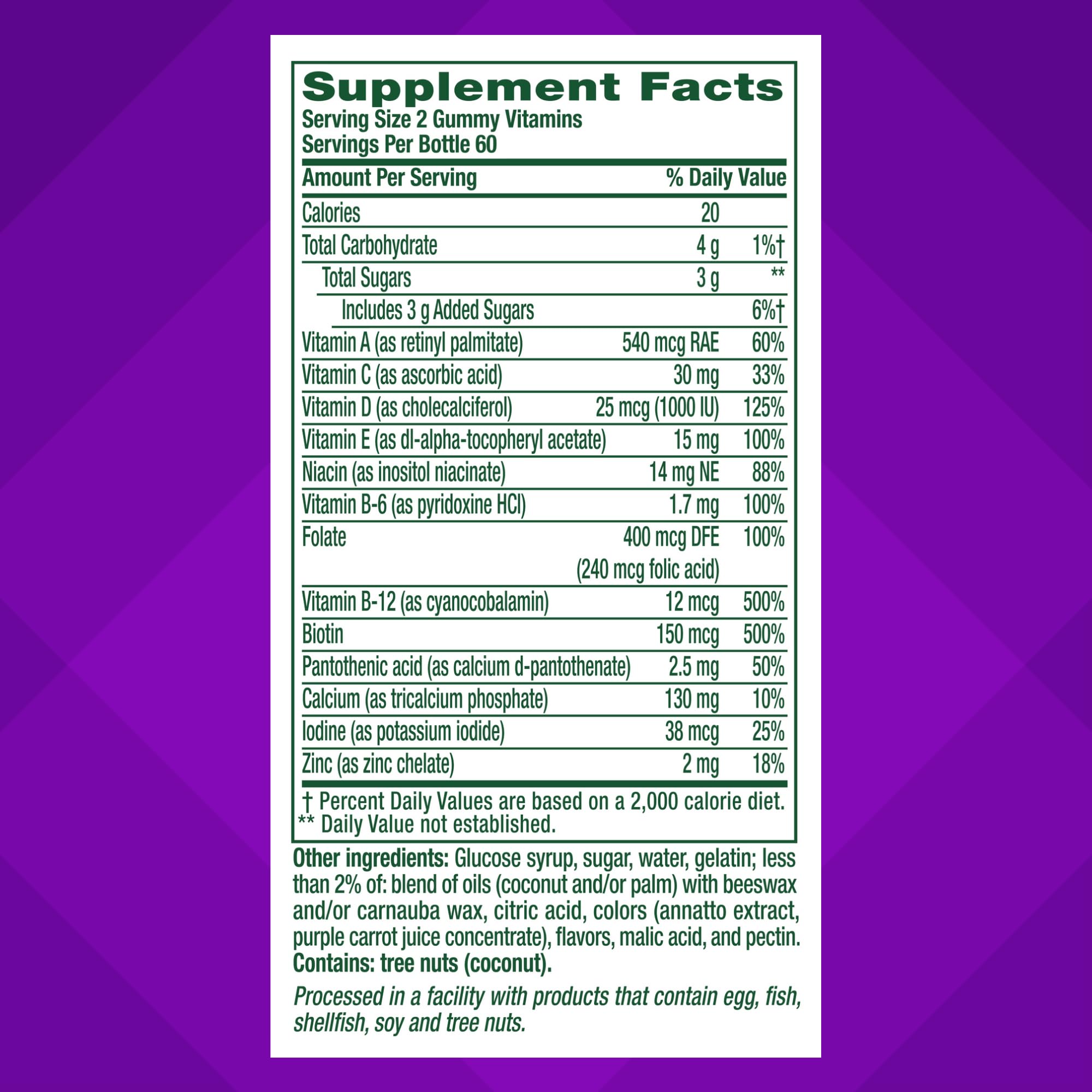Vitafusion Women's 50+ Daily Multivitamin Gummies - 120 Count | Immune Support & Bone Health for Active Mature Women | Perfect for Busy Lifestyles & On-the-Go Nutrition