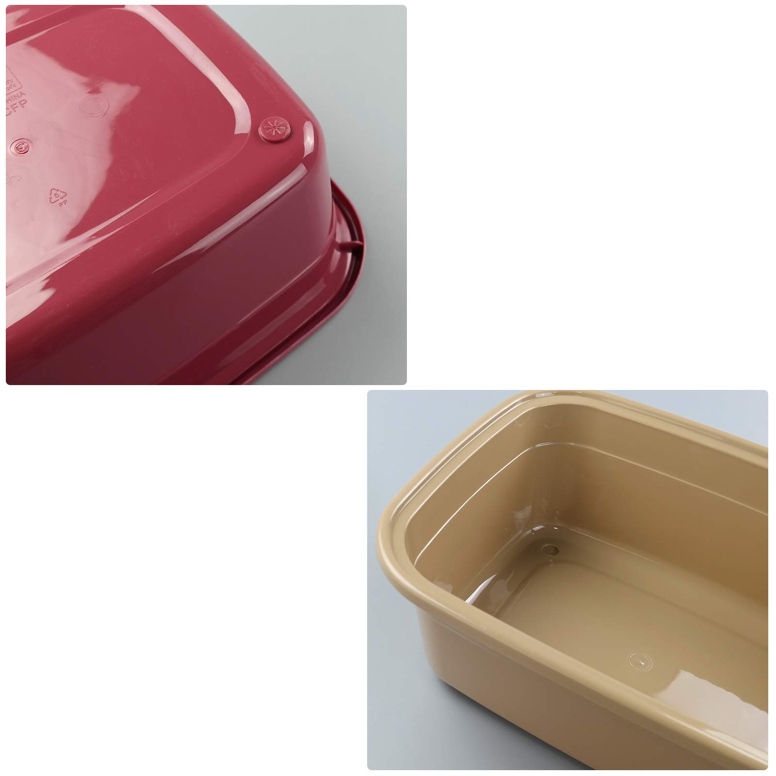 Farmoon 12 Quart Rectangular Plastic Wash Basin - 3 Pack Dishpan for Kitchen Sink, Laundry, Camping & Outdoor Use - Durable Multipurpose Tub for Washing Dishes, Clothes & Pet Care