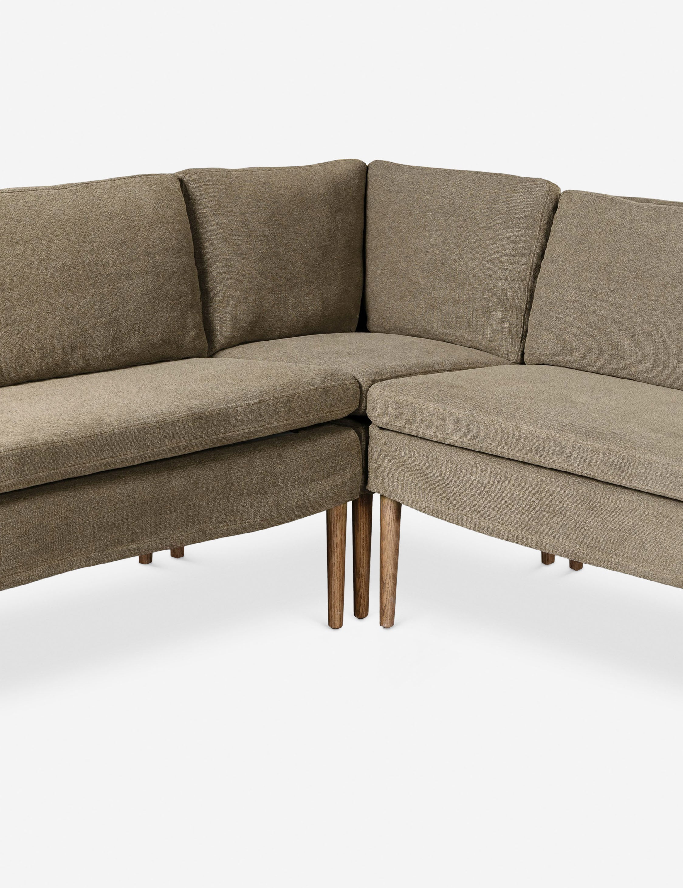 Aurelia U-Shaped Dining Banquette by Amber Lewis x Four Hands - Modern Upholstered Bench for Kitchen, Dining Room & Breakfast Nook - Perfect for Family Gatherings & Entertaining Guests