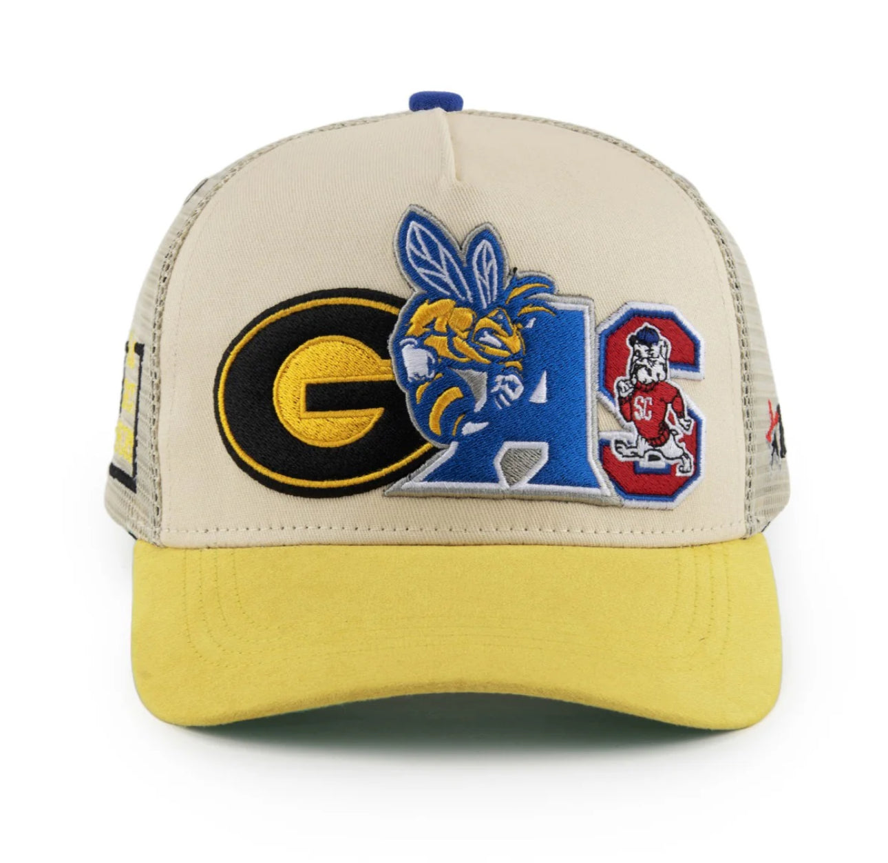HBCU Gas Trucker Hat - Yellow (YLW) | Stylish & Comfortable Baseball Cap for College Fans, Alumni & Supporters - Perfect for Game Day, Tailgating & Everyday Wear