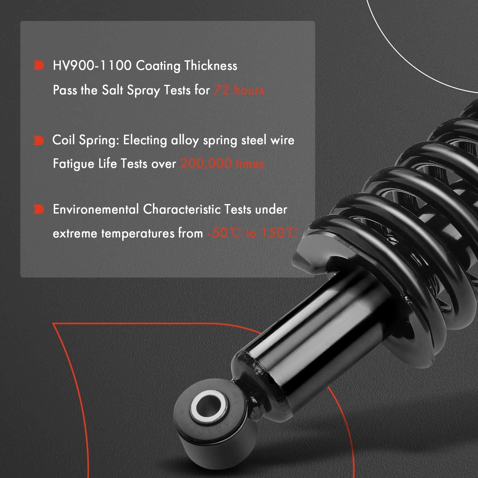 Premium 4-Piece Front & Rear Complete Strut & Coil Spring Assembly Kit - Compatible with Nissan Maxima 1995-1999 (Left & Right) - Smooth Ride Replacement for Bumpy Roads & Daily Commuting