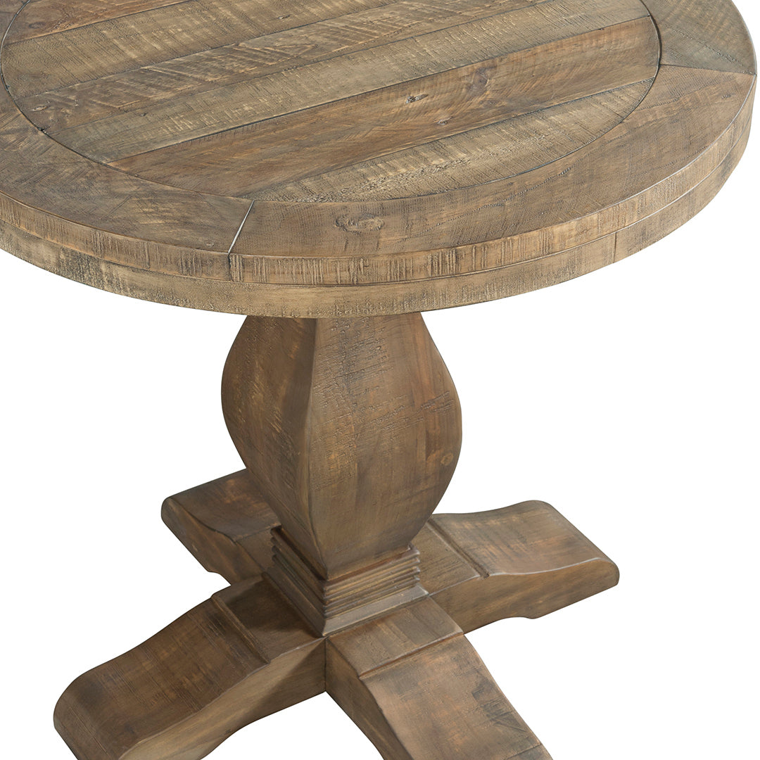Napa Round End Table - Modern Side Table for Living Room, Bedroom & Office - Small Accent Table with Sturdy Metal Base - Perfect for Coffee, Books & Decor